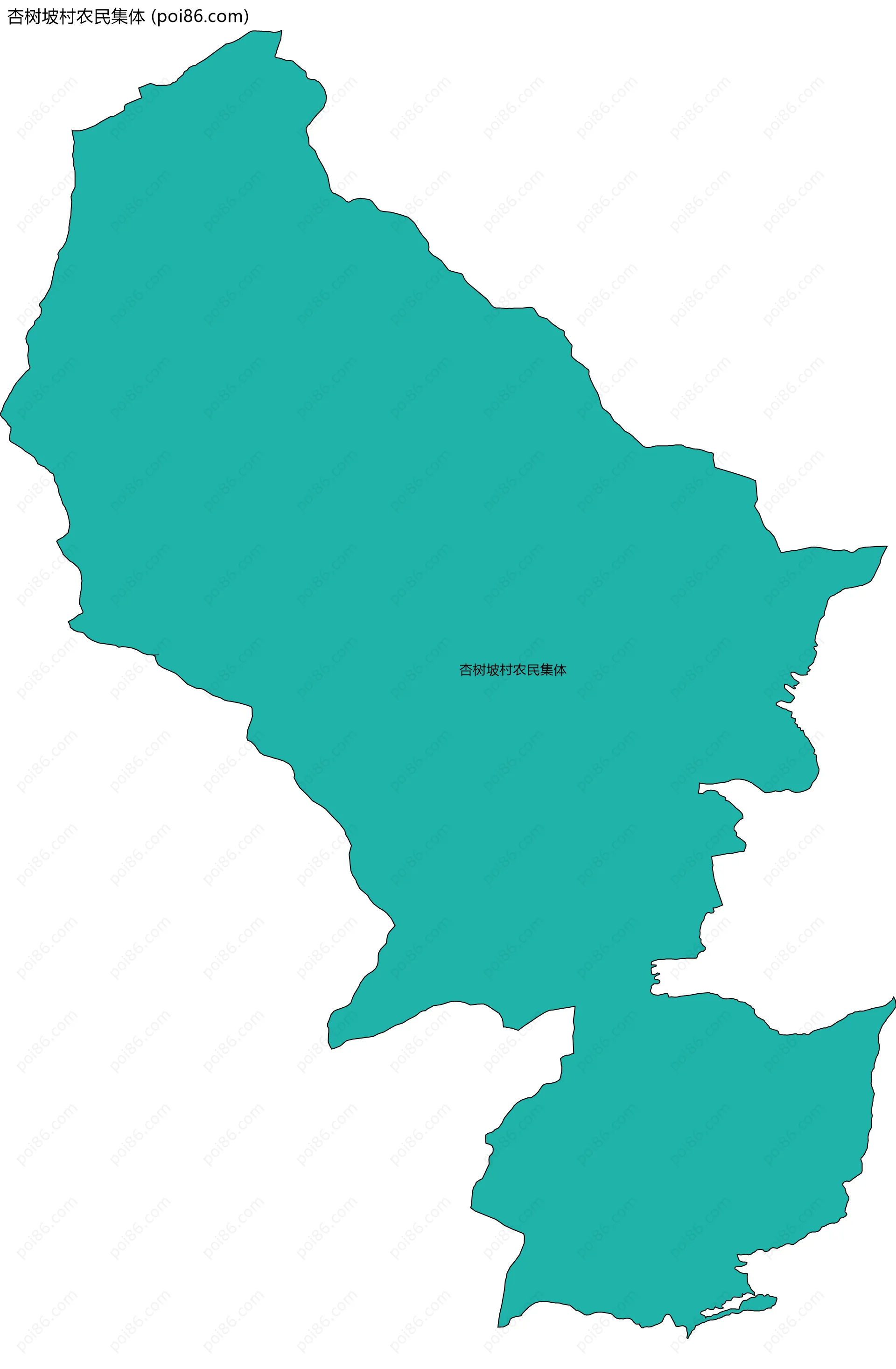 杏树坡村农民集体边界地图