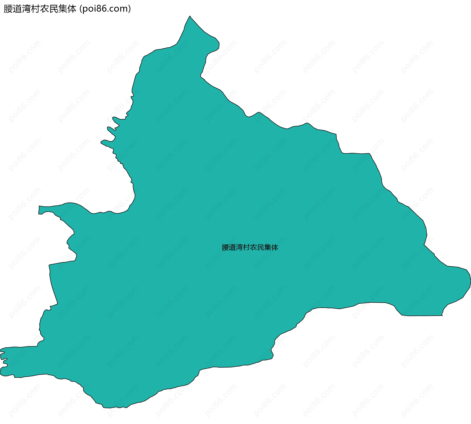 腰道湾村农民集体边界地图