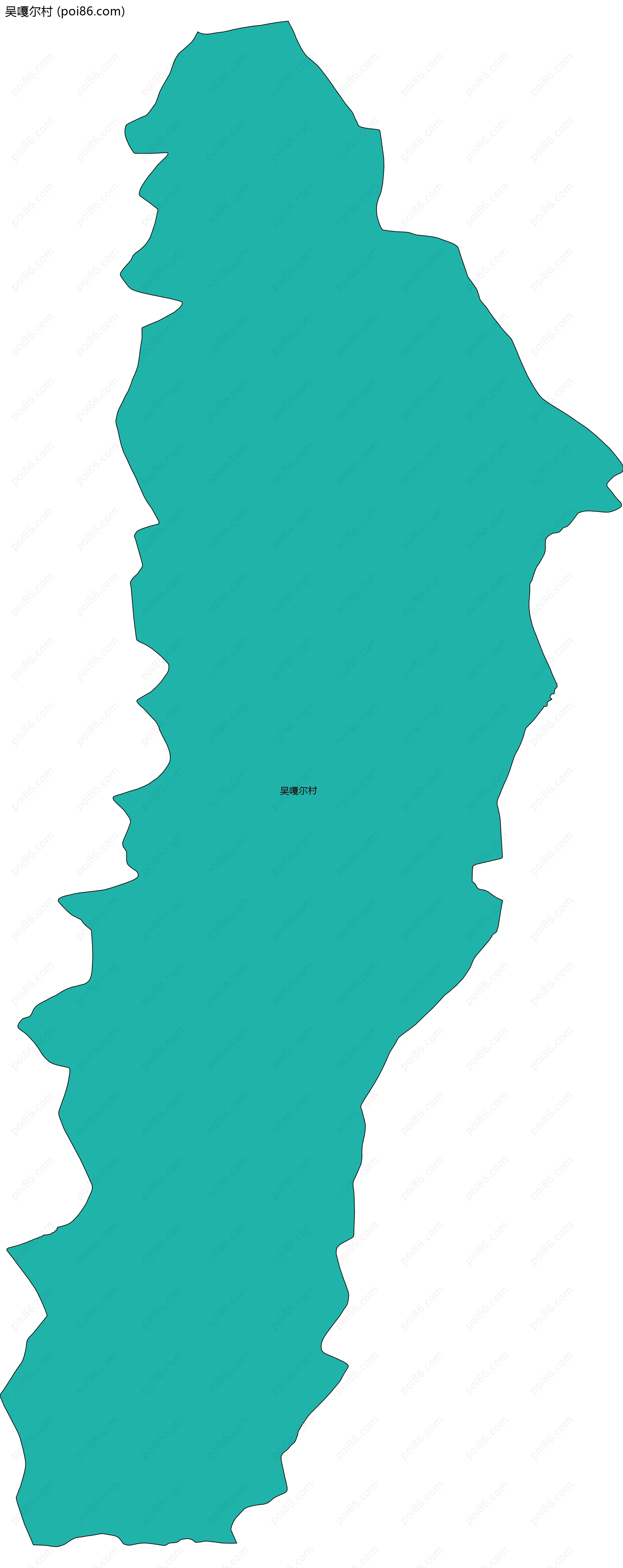 吴嘎尔村边界地图