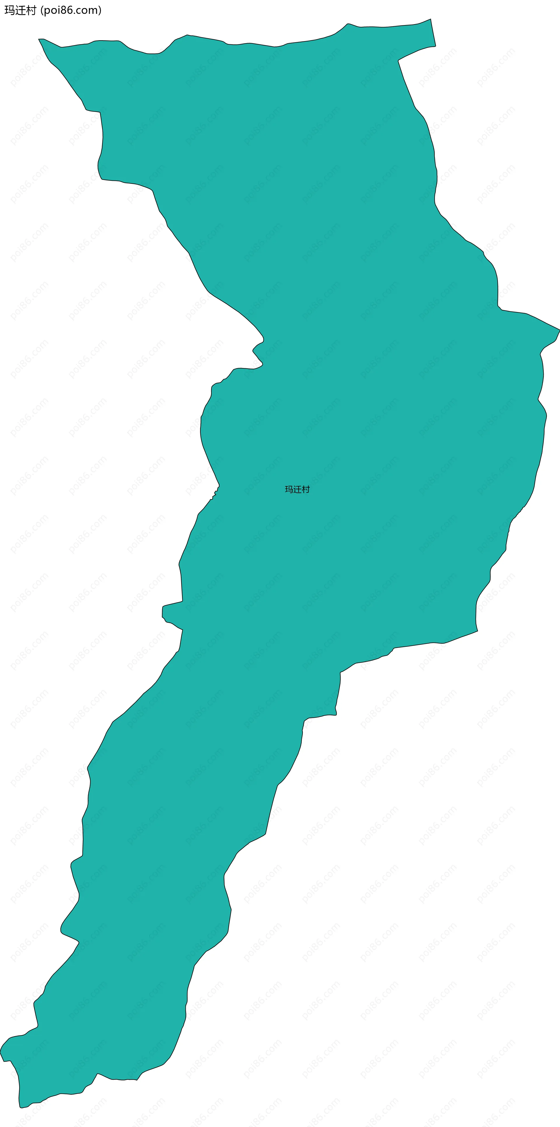 玛迁村边界地图