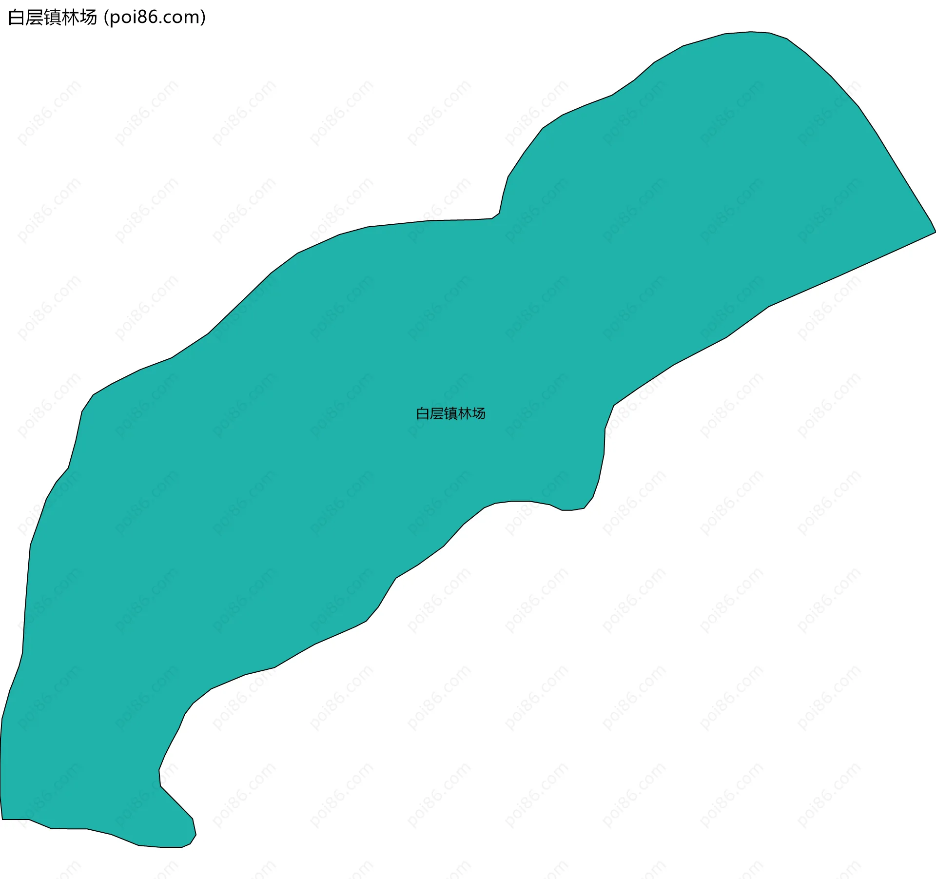 白层镇林场边界地图