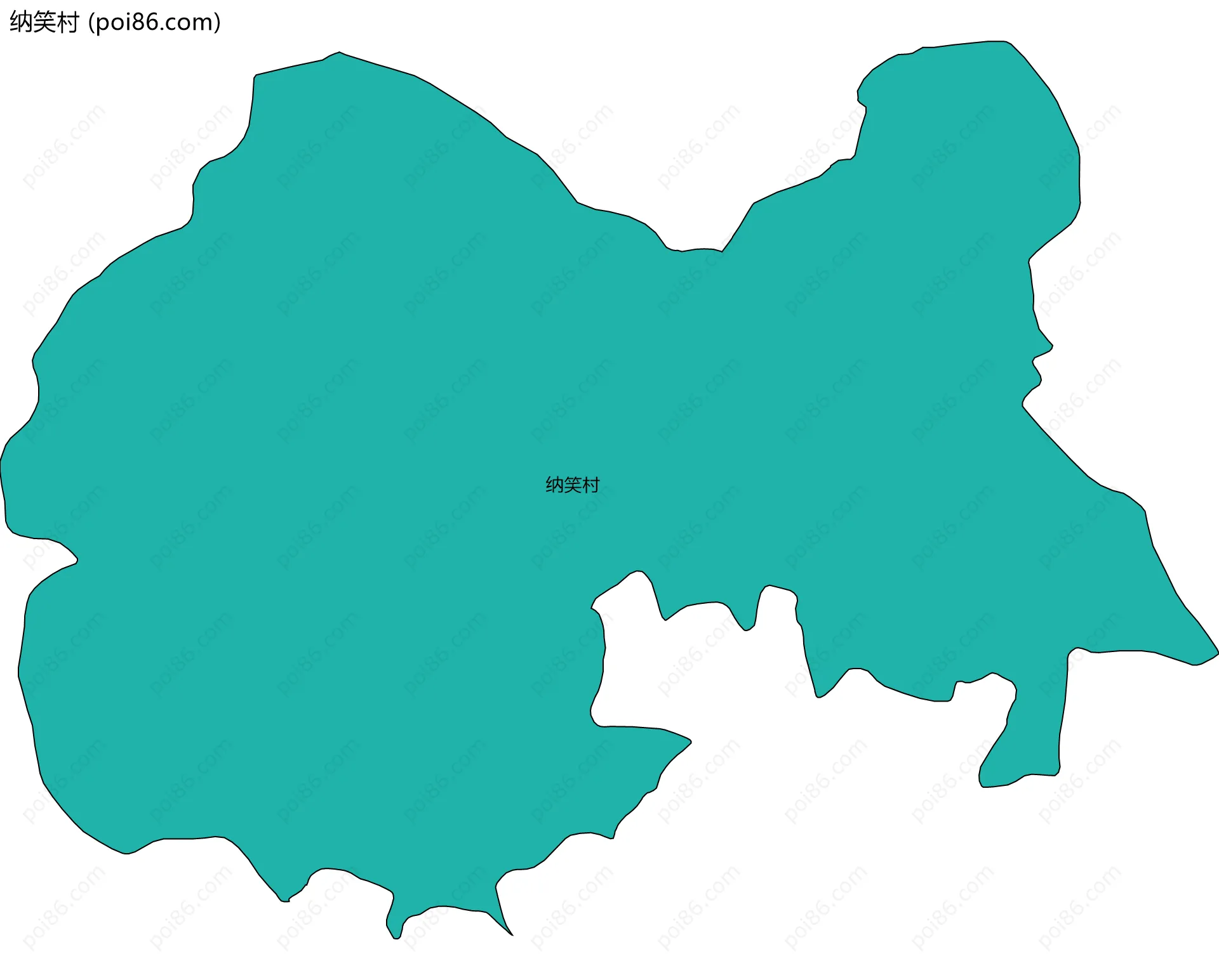 纳笑村边界地图