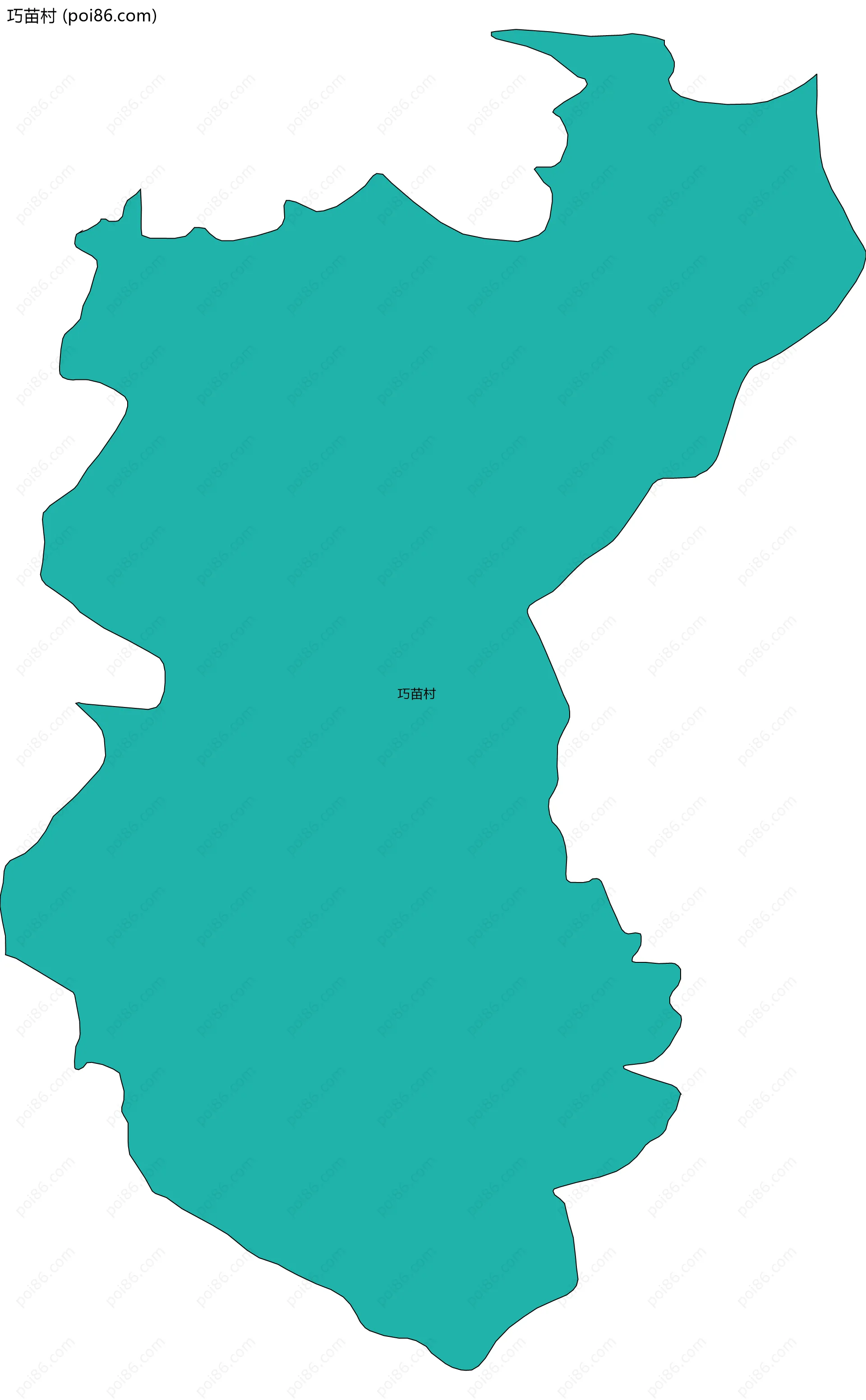 巧苗村边界地图