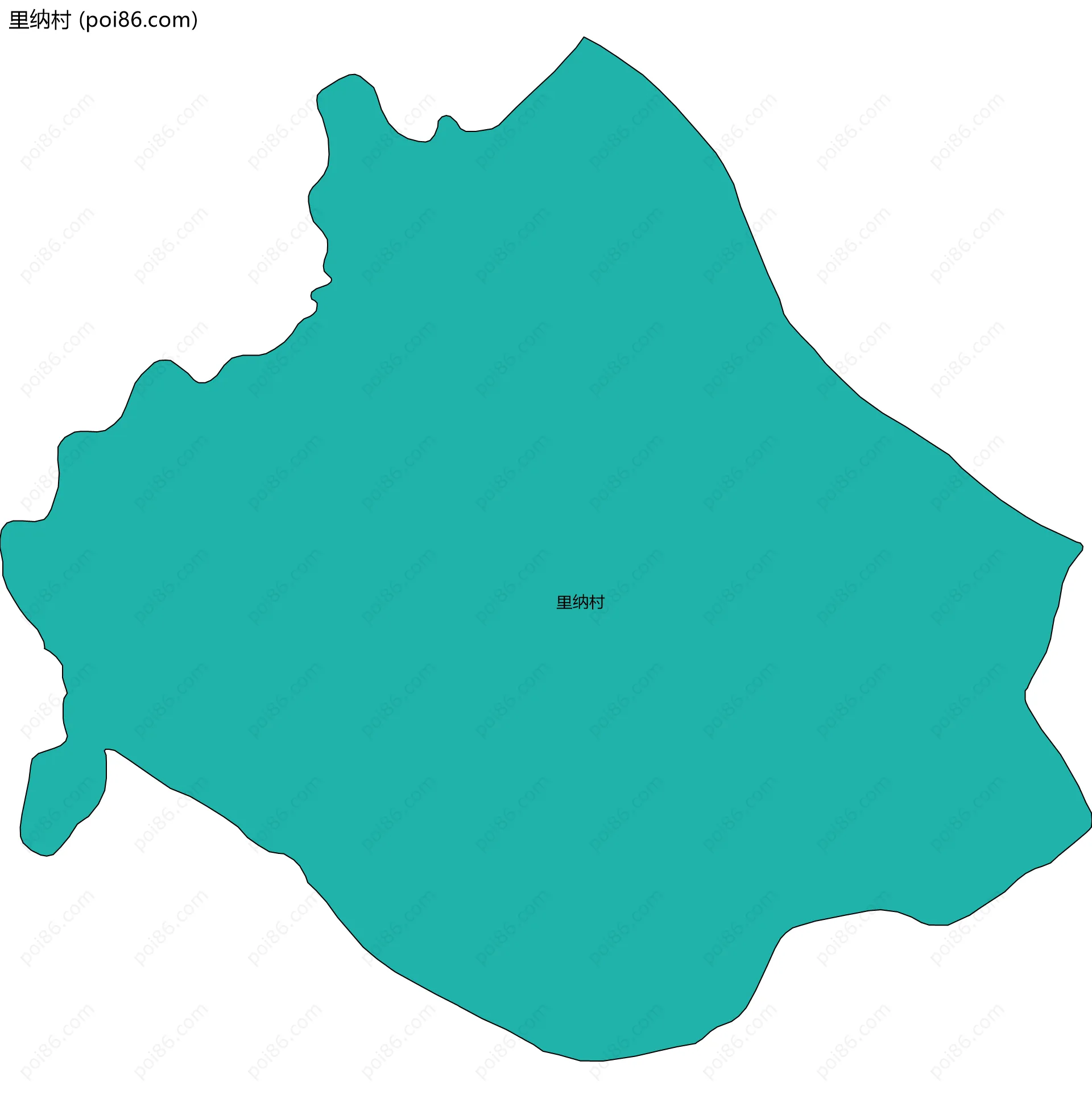 里纳村边界地图