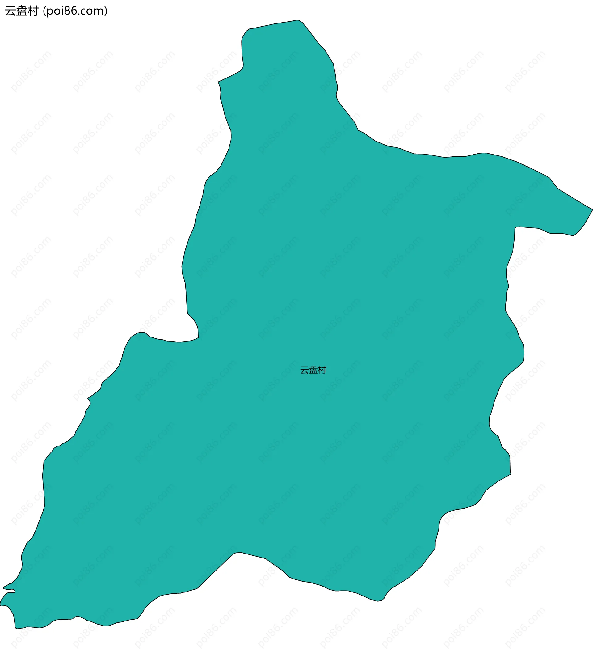 云盘村边界地图