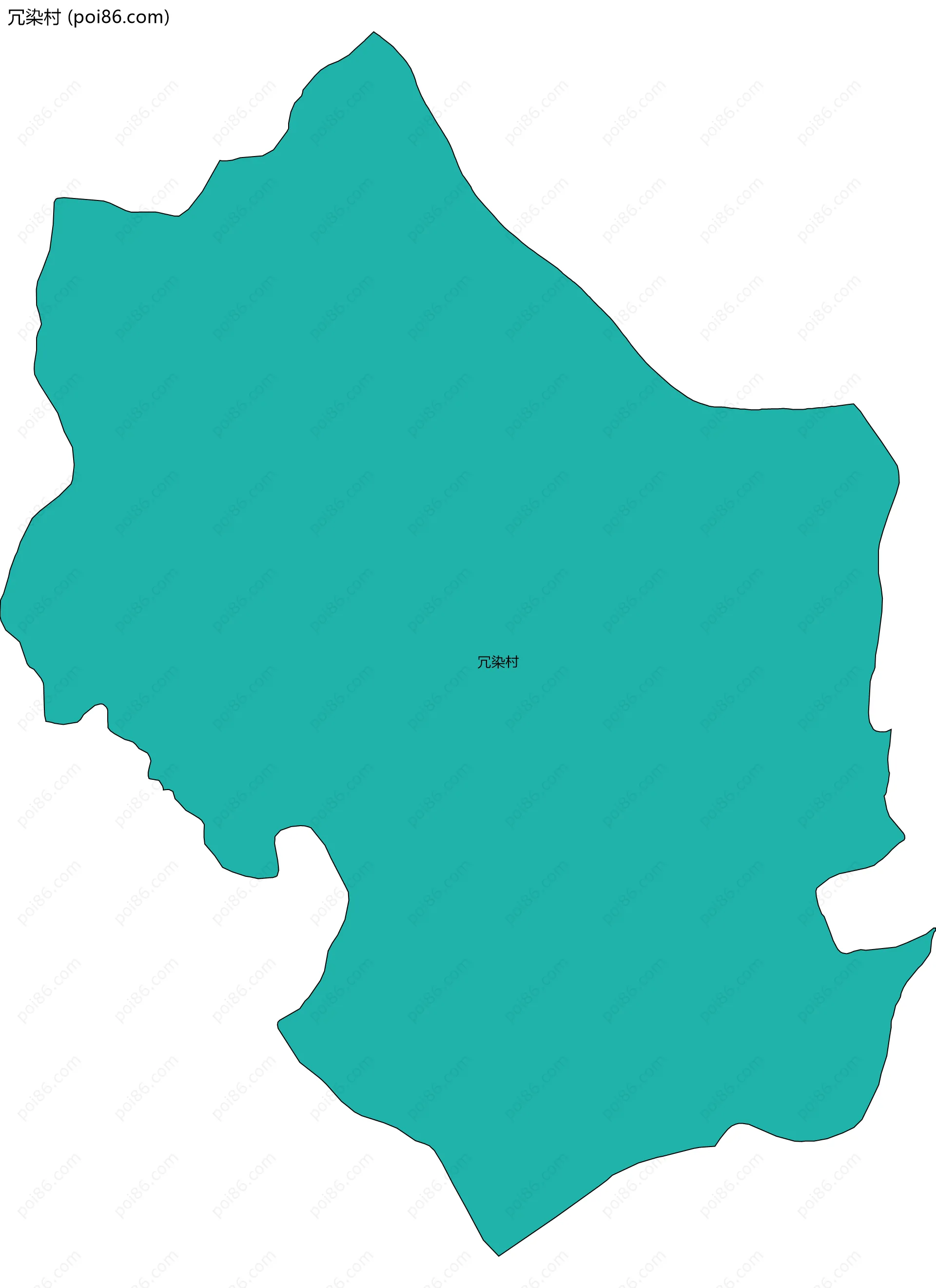 冗染村边界地图