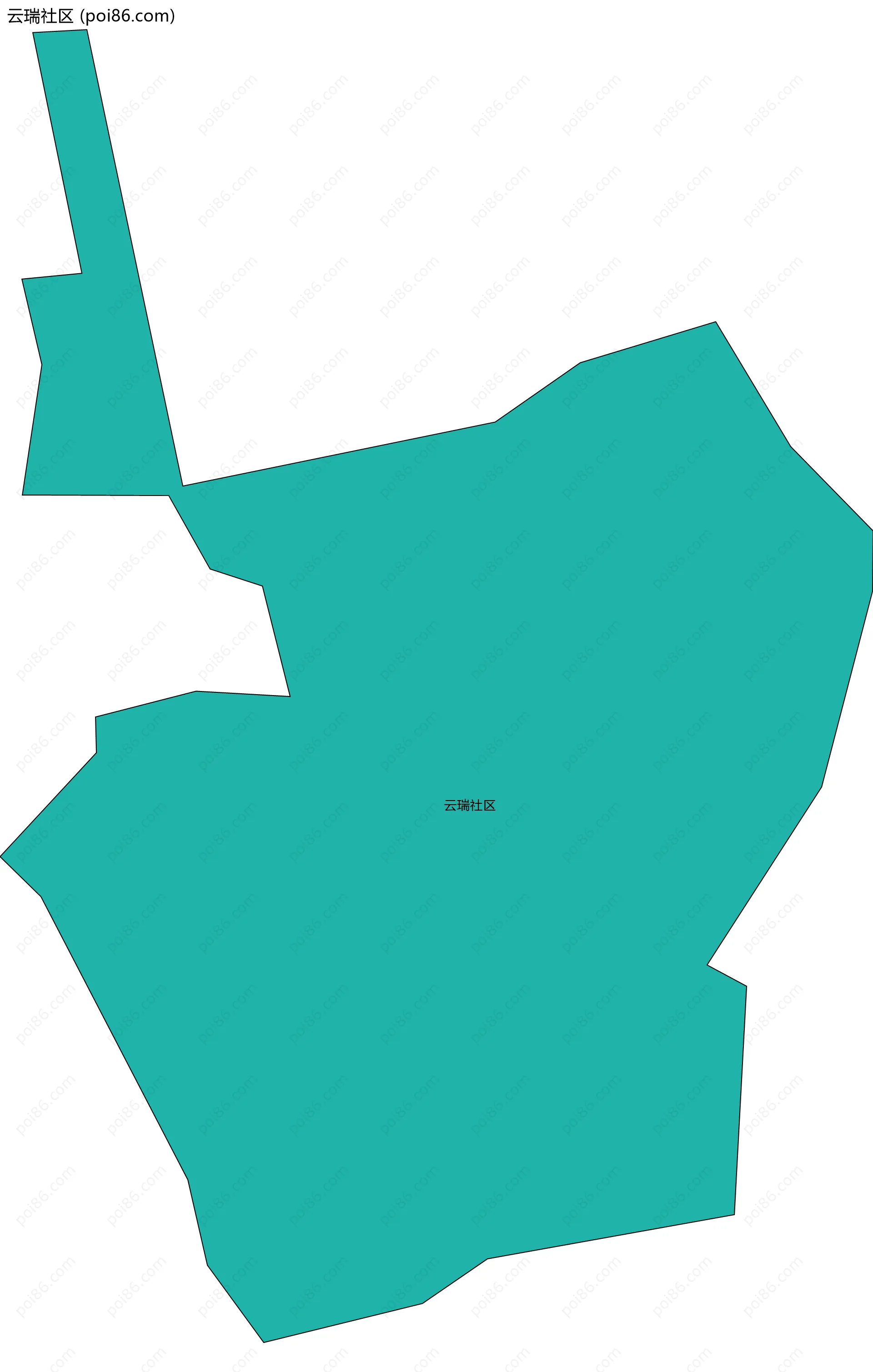 云瑞社区边界地图