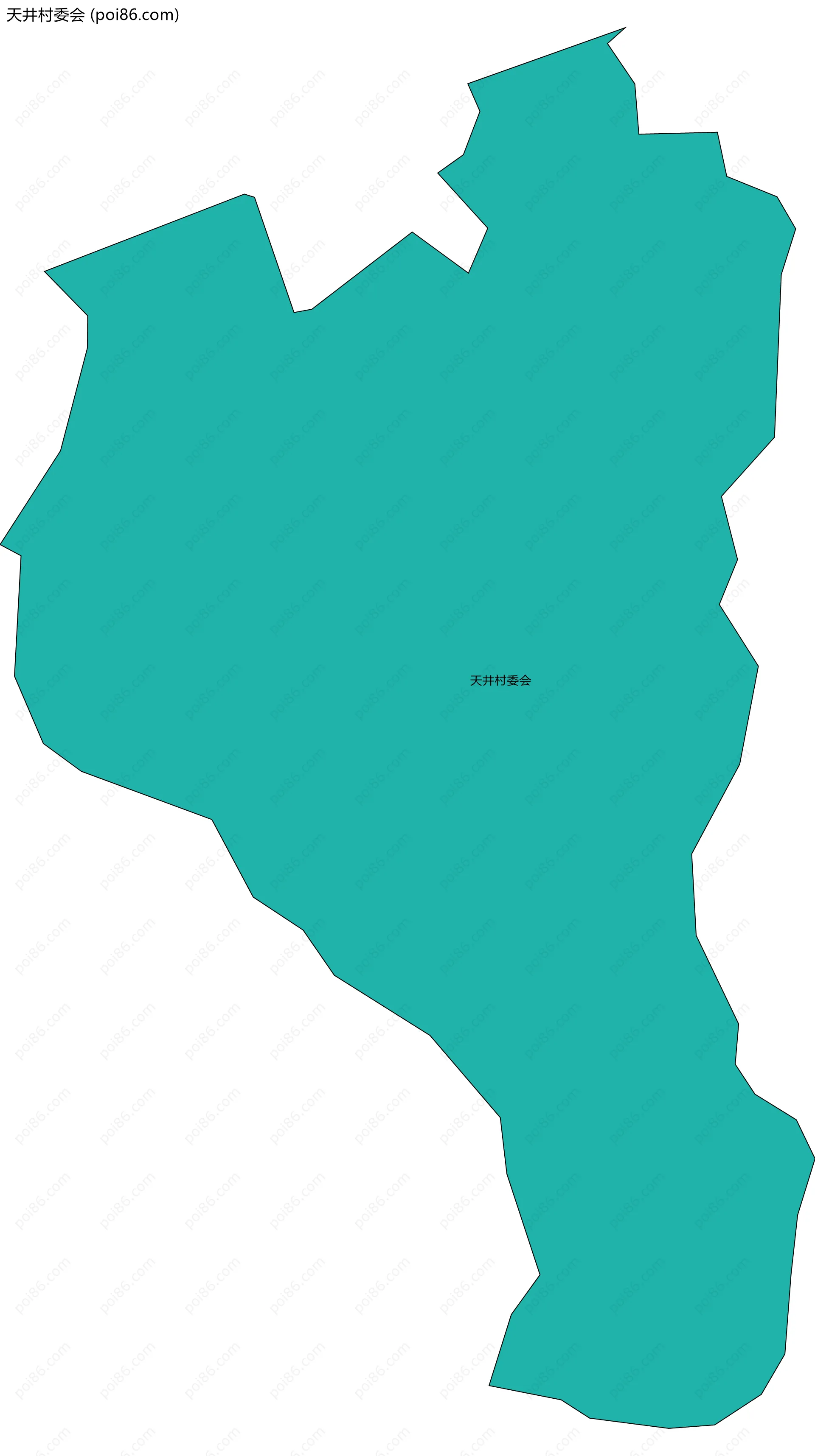 天井村委会边界地图