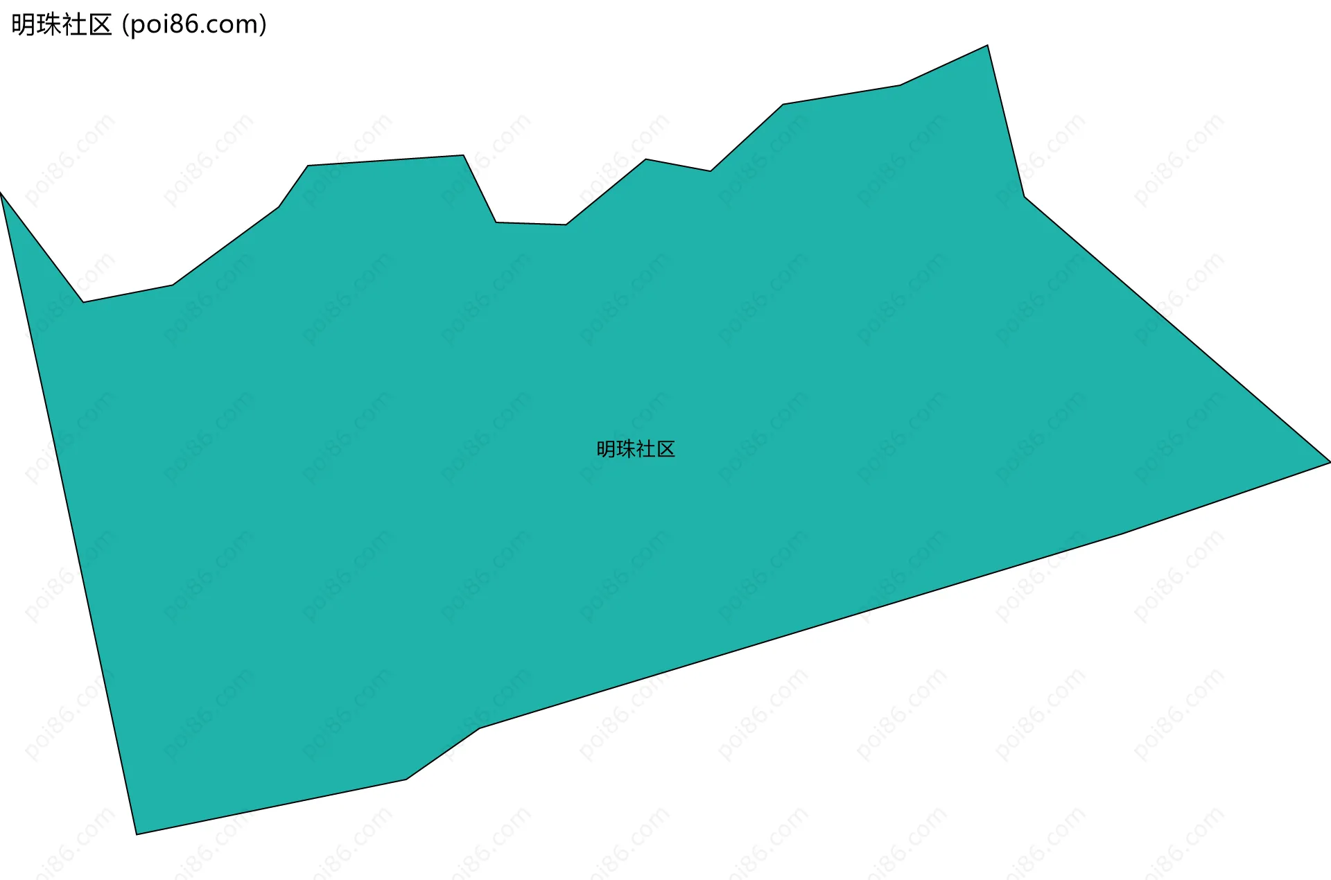 明珠社区边界地图