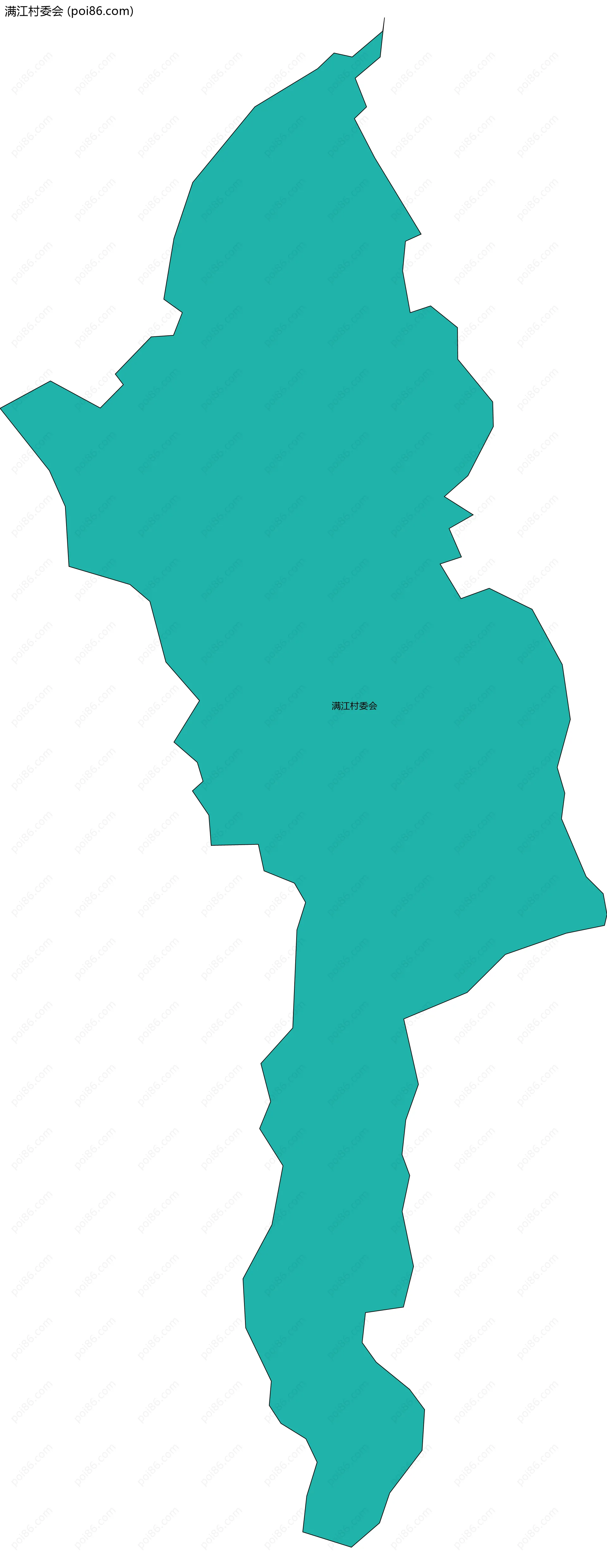 满江村委会边界地图