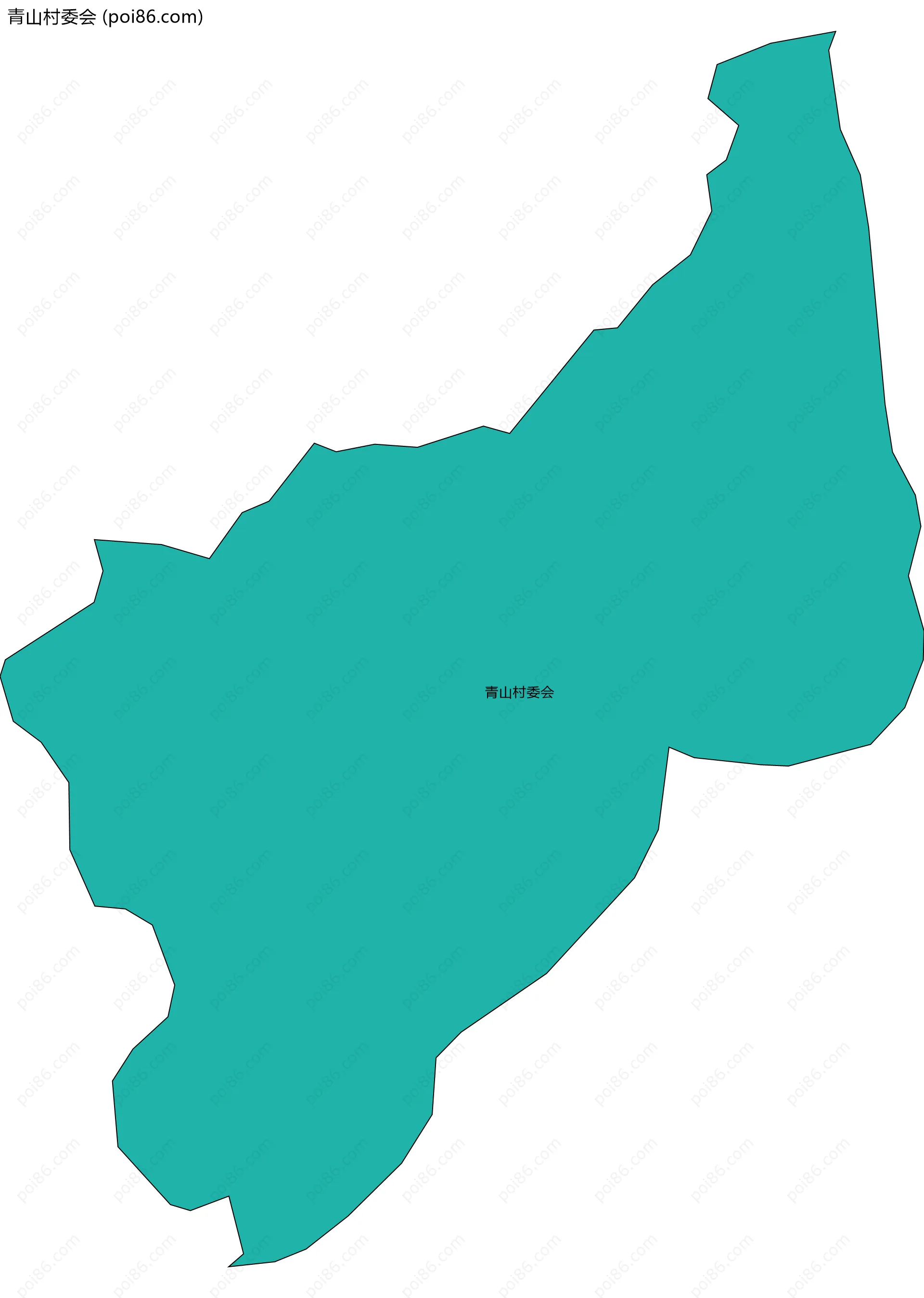 青山村委会边界地图