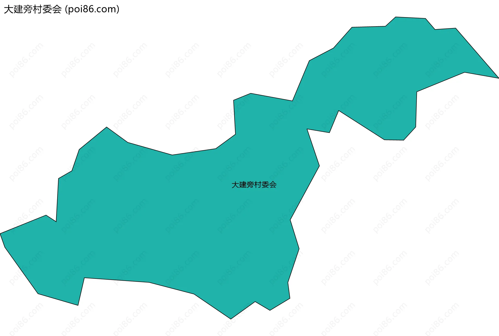 大建旁村委会边界地图