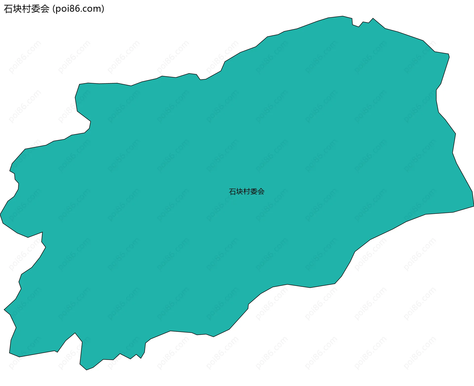 石块村委会边界地图