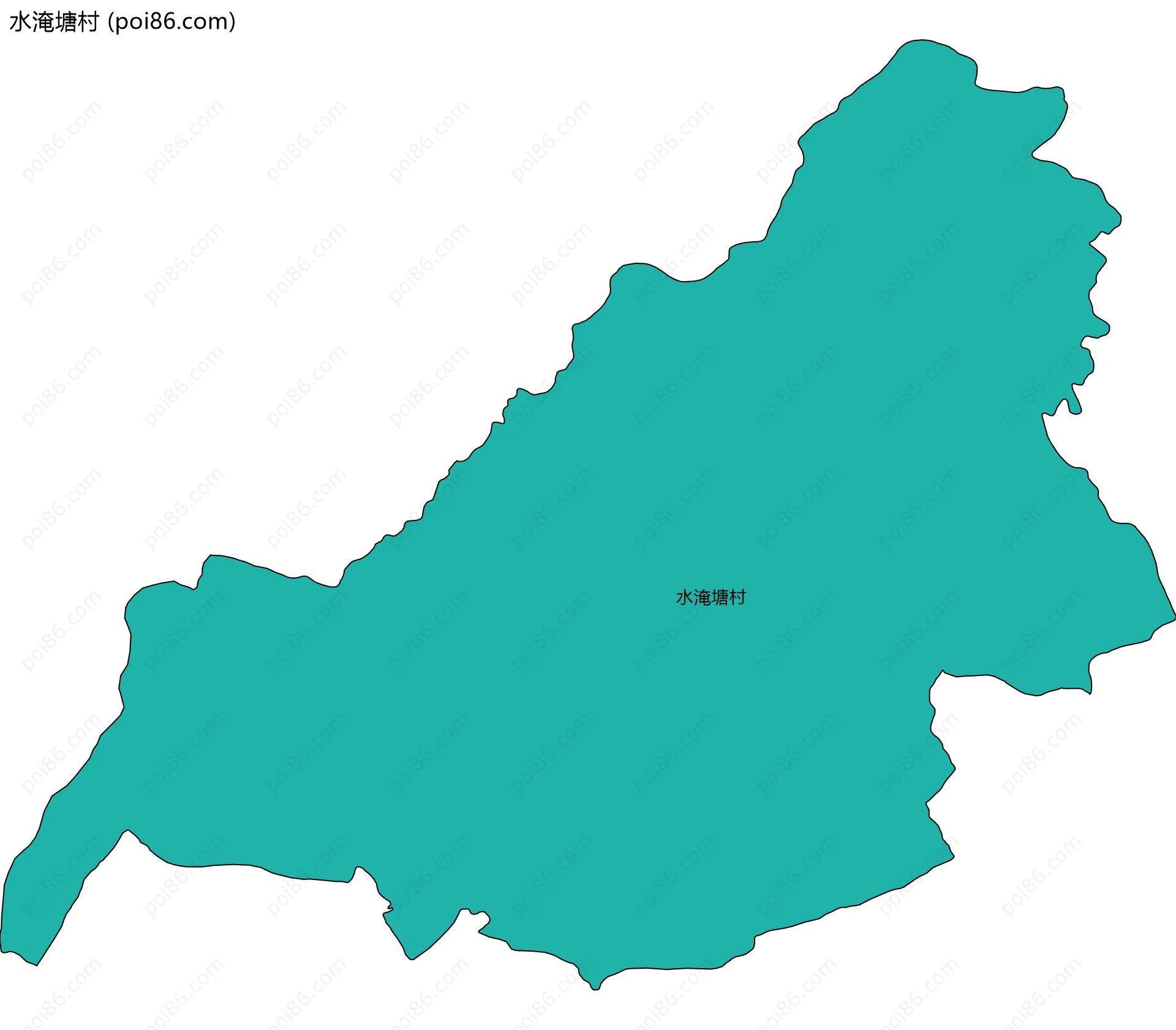 水淹塘村边界地图