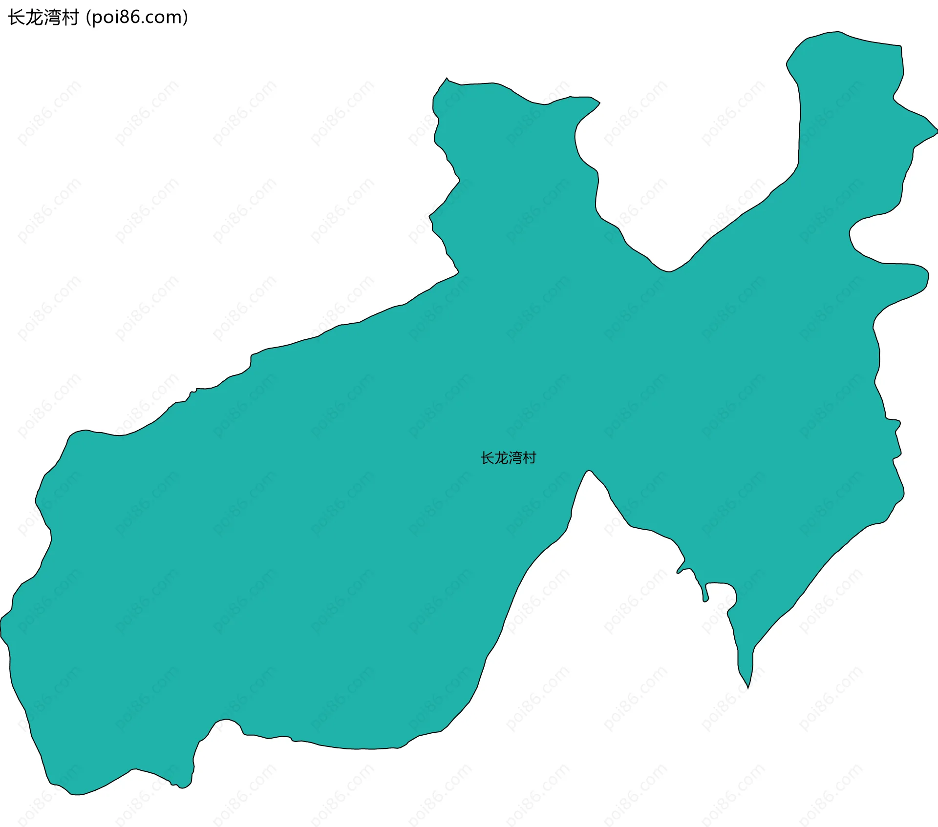 长龙湾村边界地图