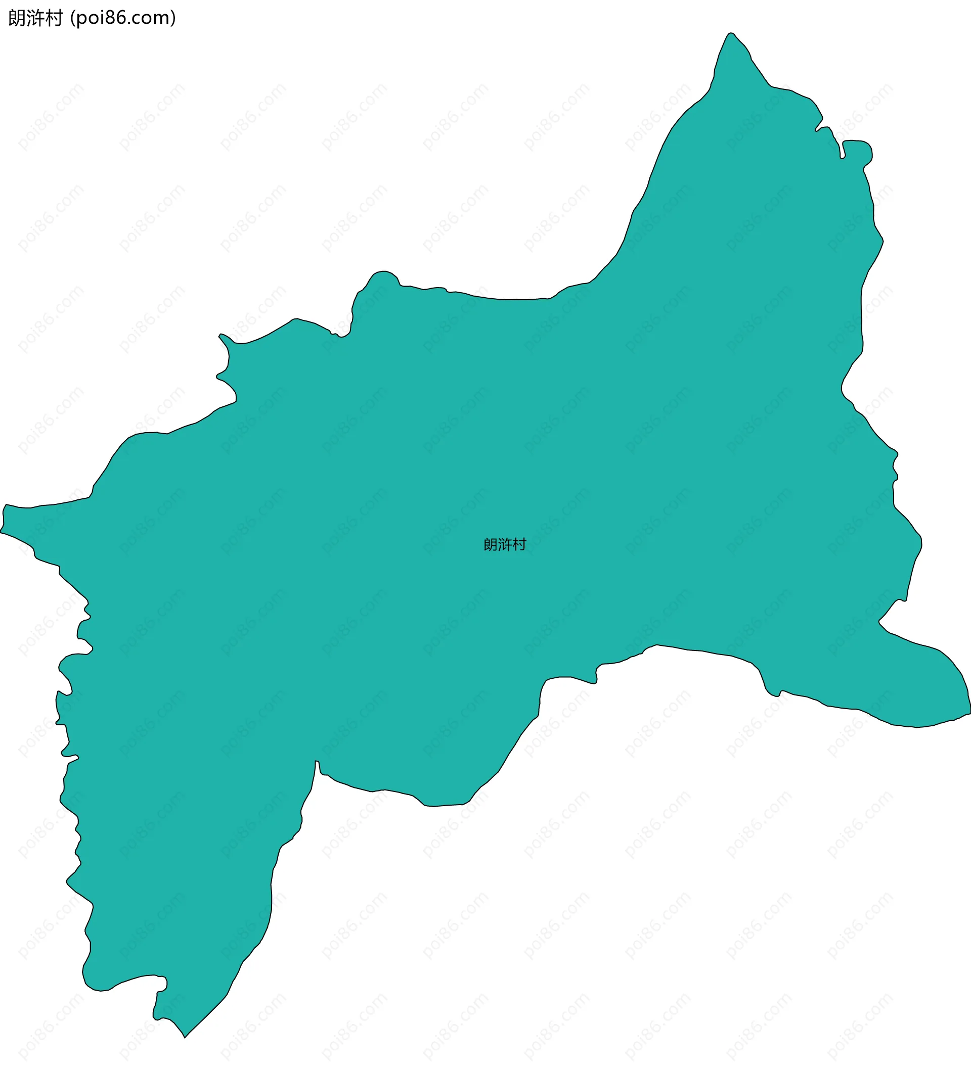 朗浒村边界地图