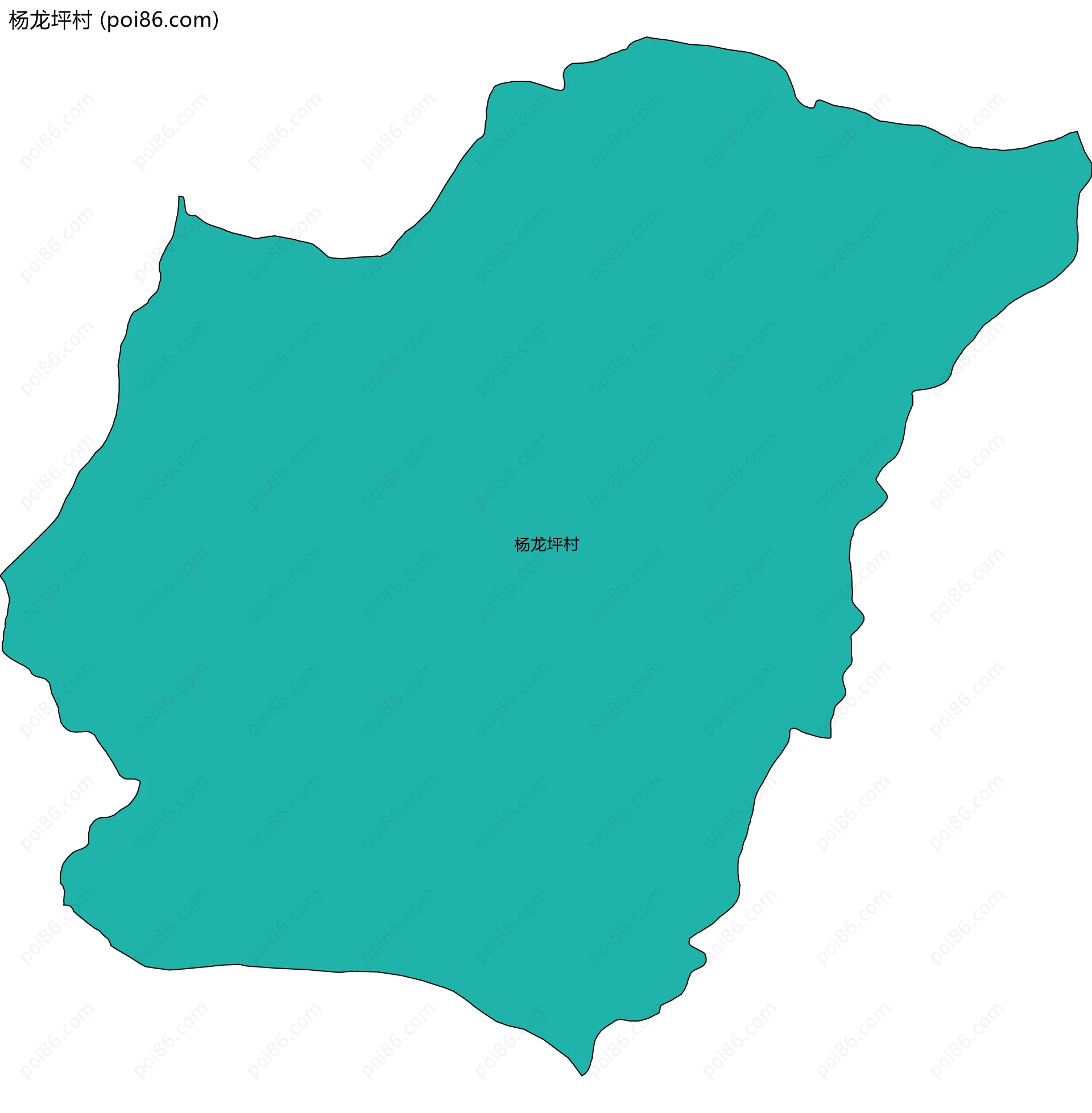 杨龙坪村边界地图