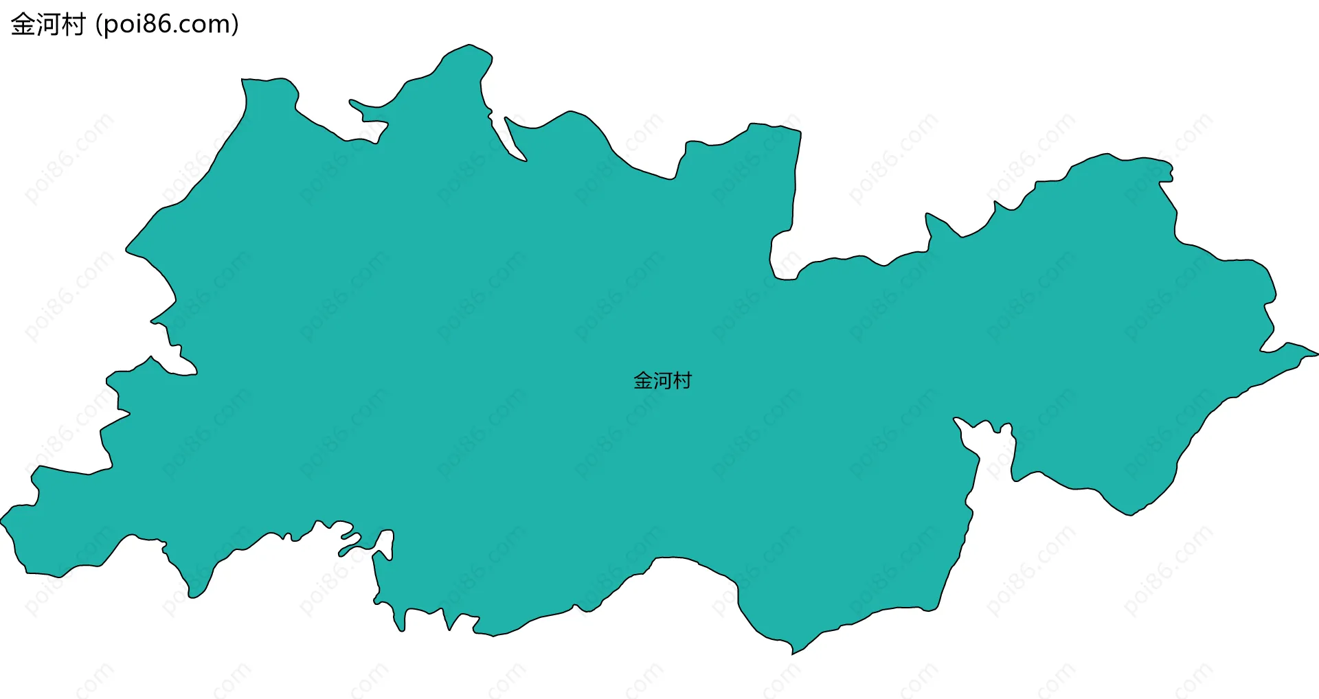 金河村边界地图