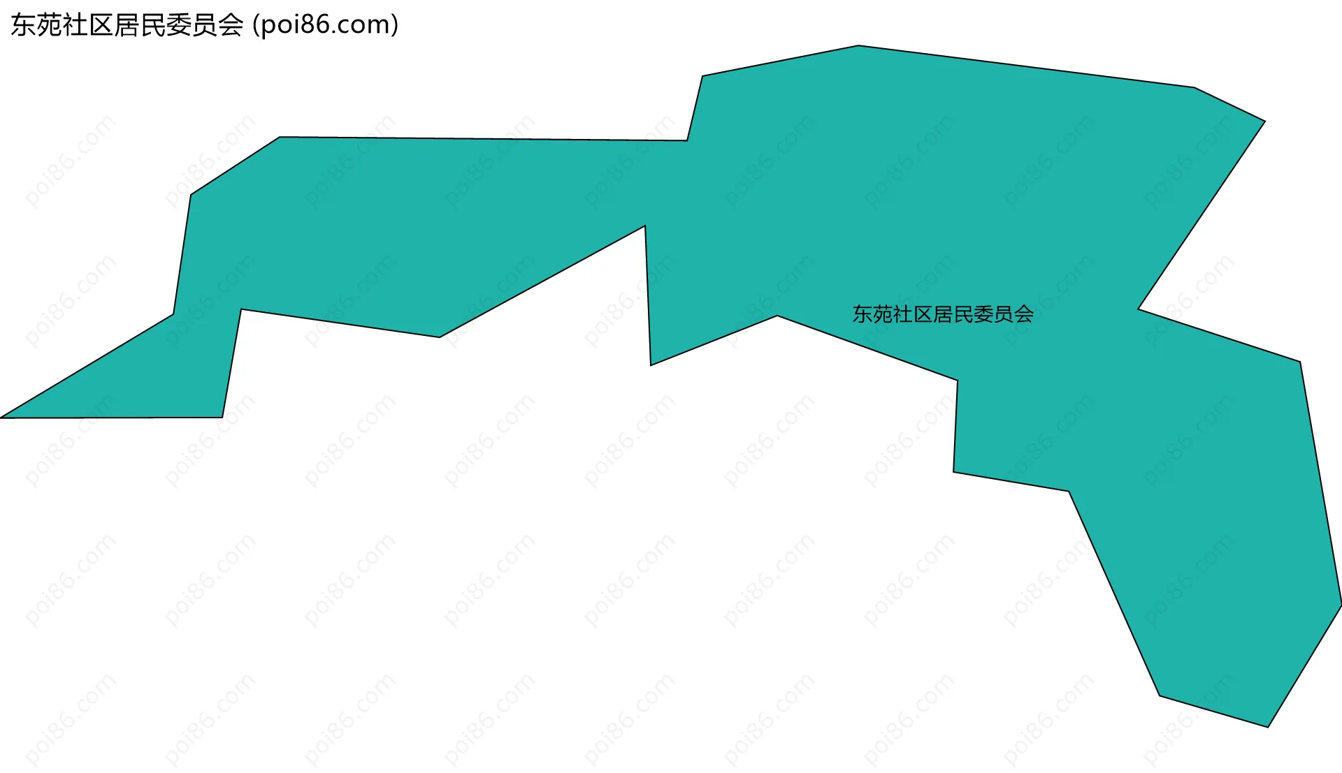 东苑社区居民委员会边界地图