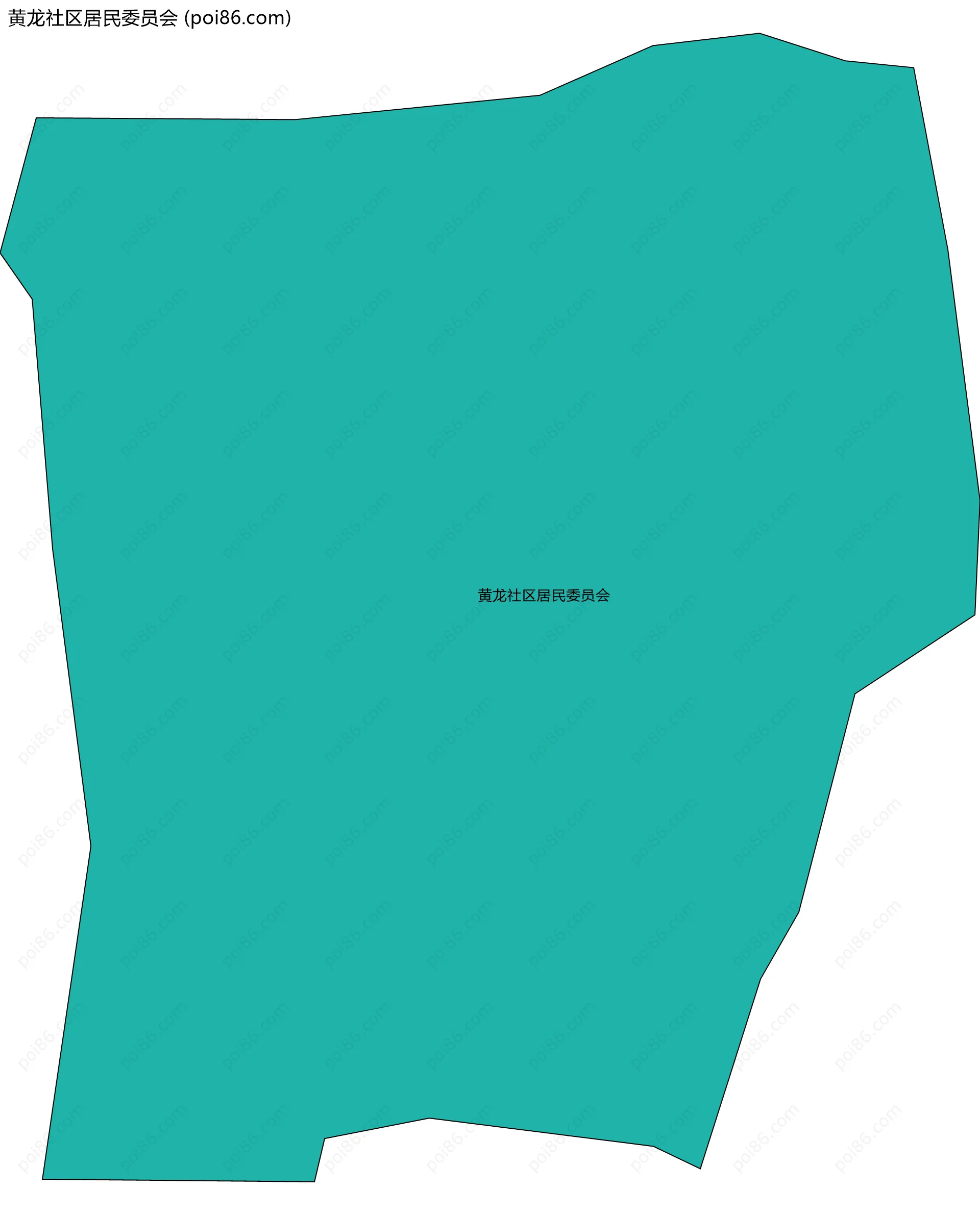黄龙社区居民委员会边界地图