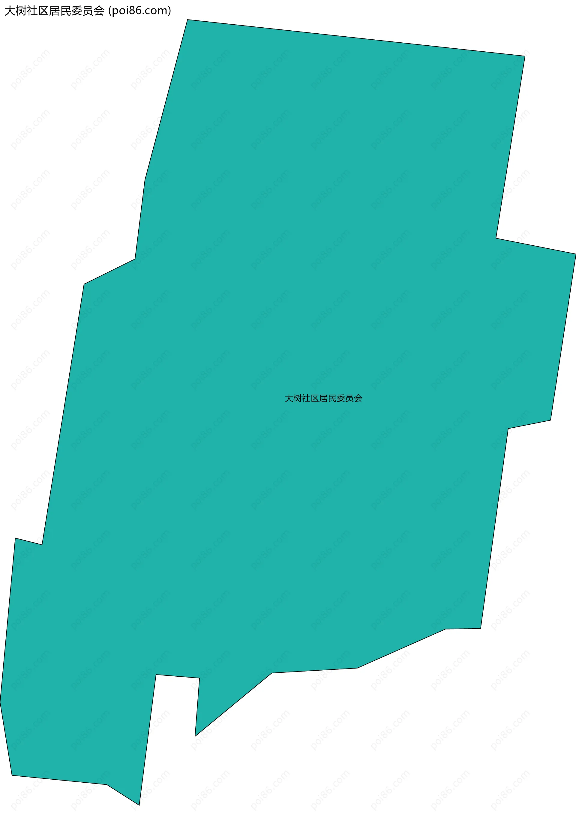 大树社区居民委员会边界地图