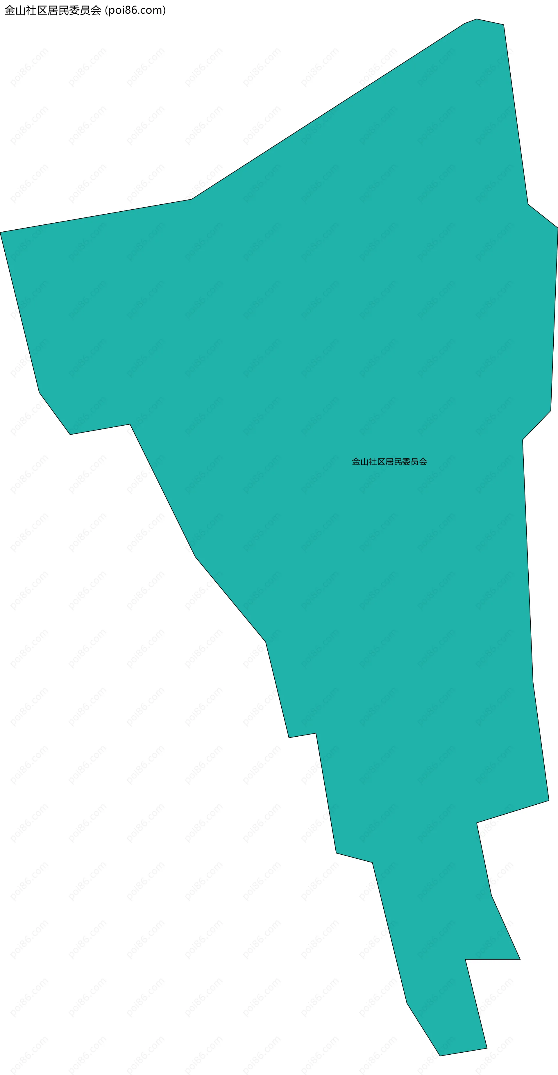 金山社区居民委员会边界地图