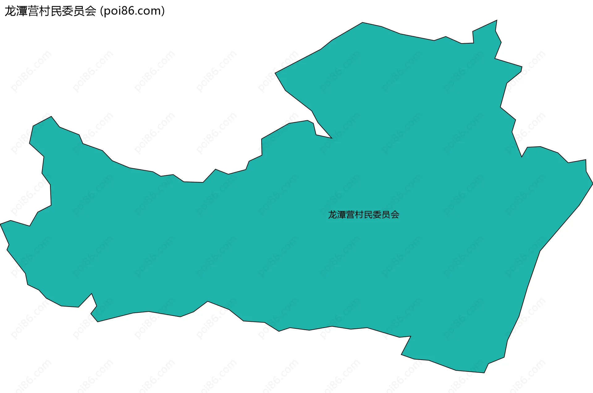 龙潭营村民委员会边界地图