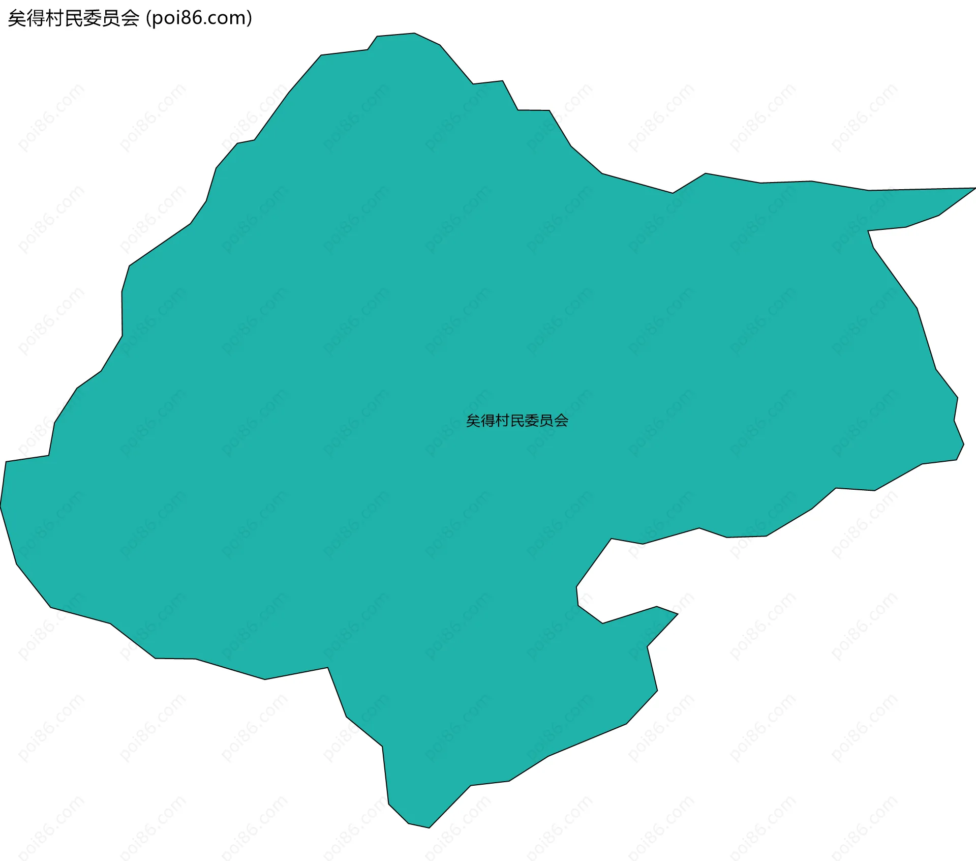 矣得村民委员会边界地图