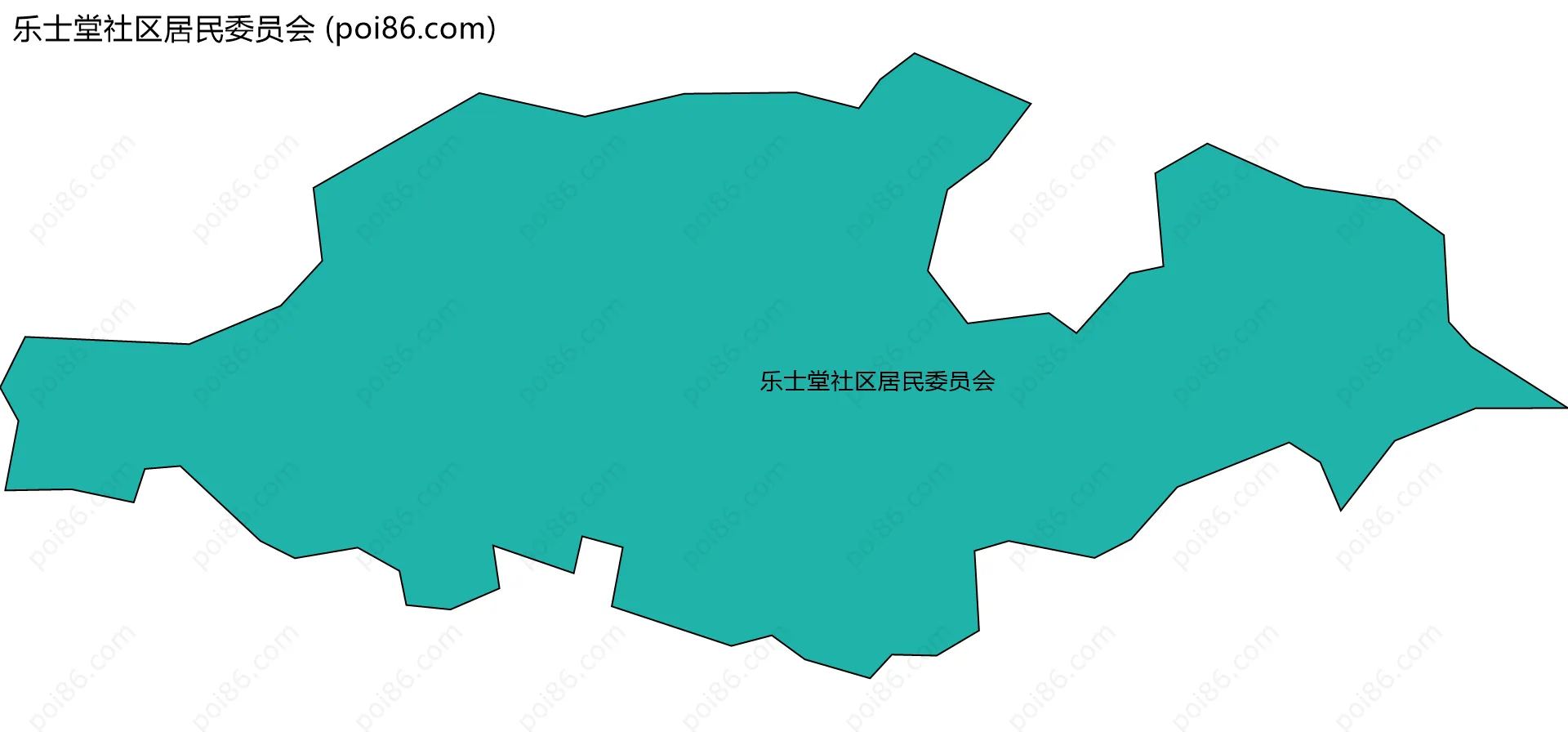 乐士堂社区居民委员会边界地图