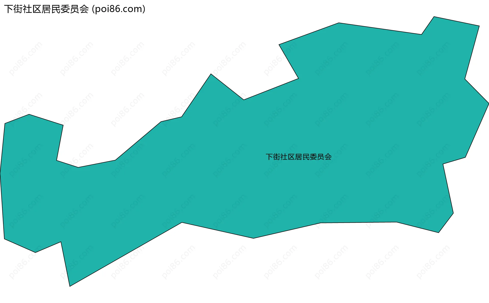 下街社区居民委员会边界地图