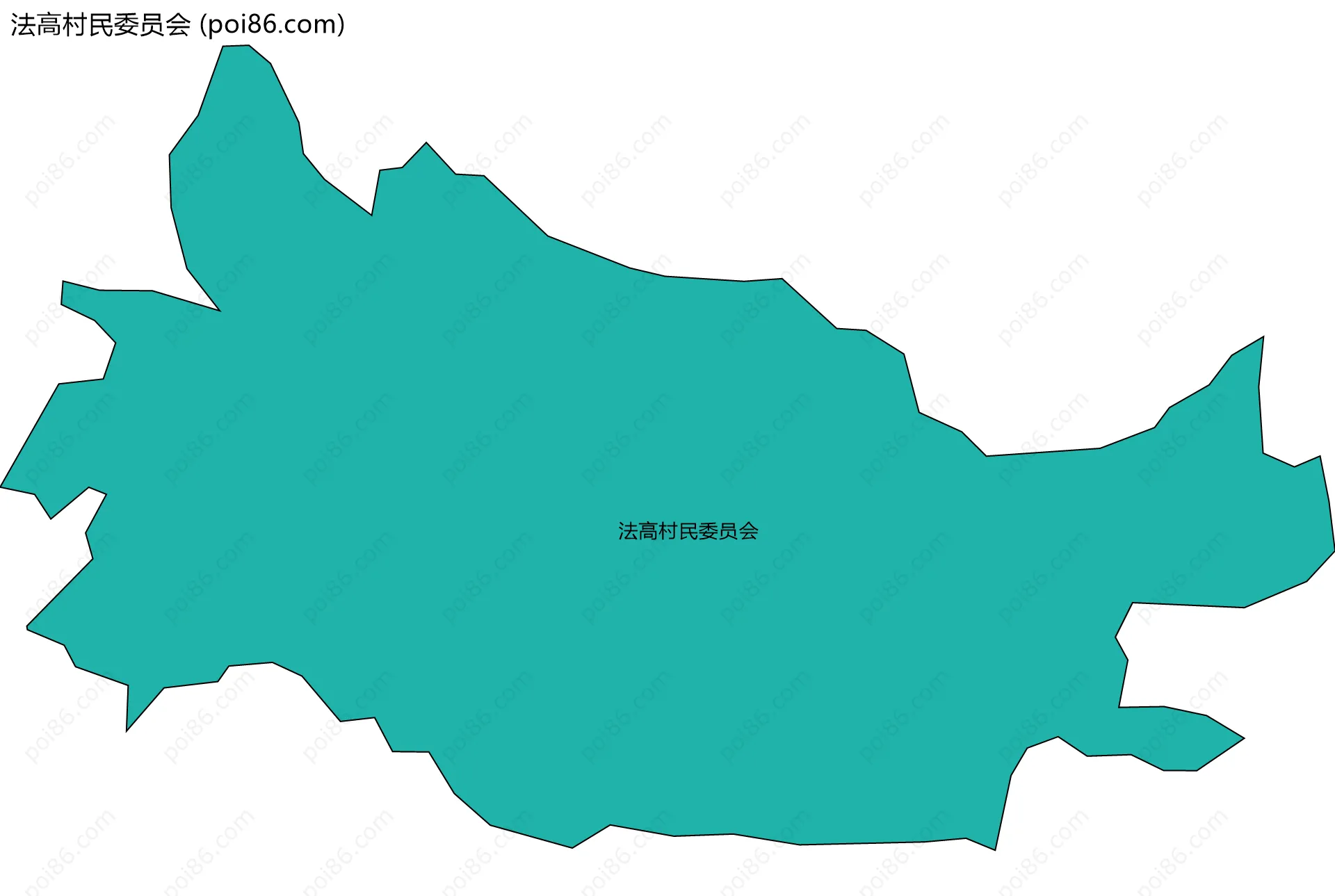 法高村民委员会边界地图