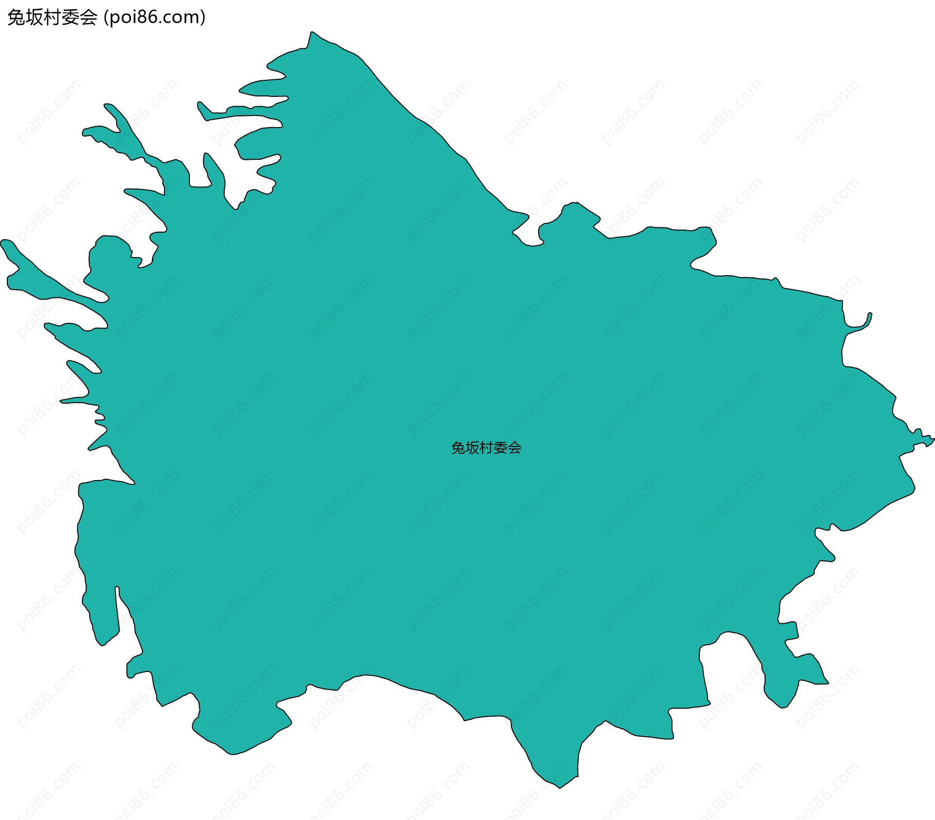 兔坂村委会边界地图