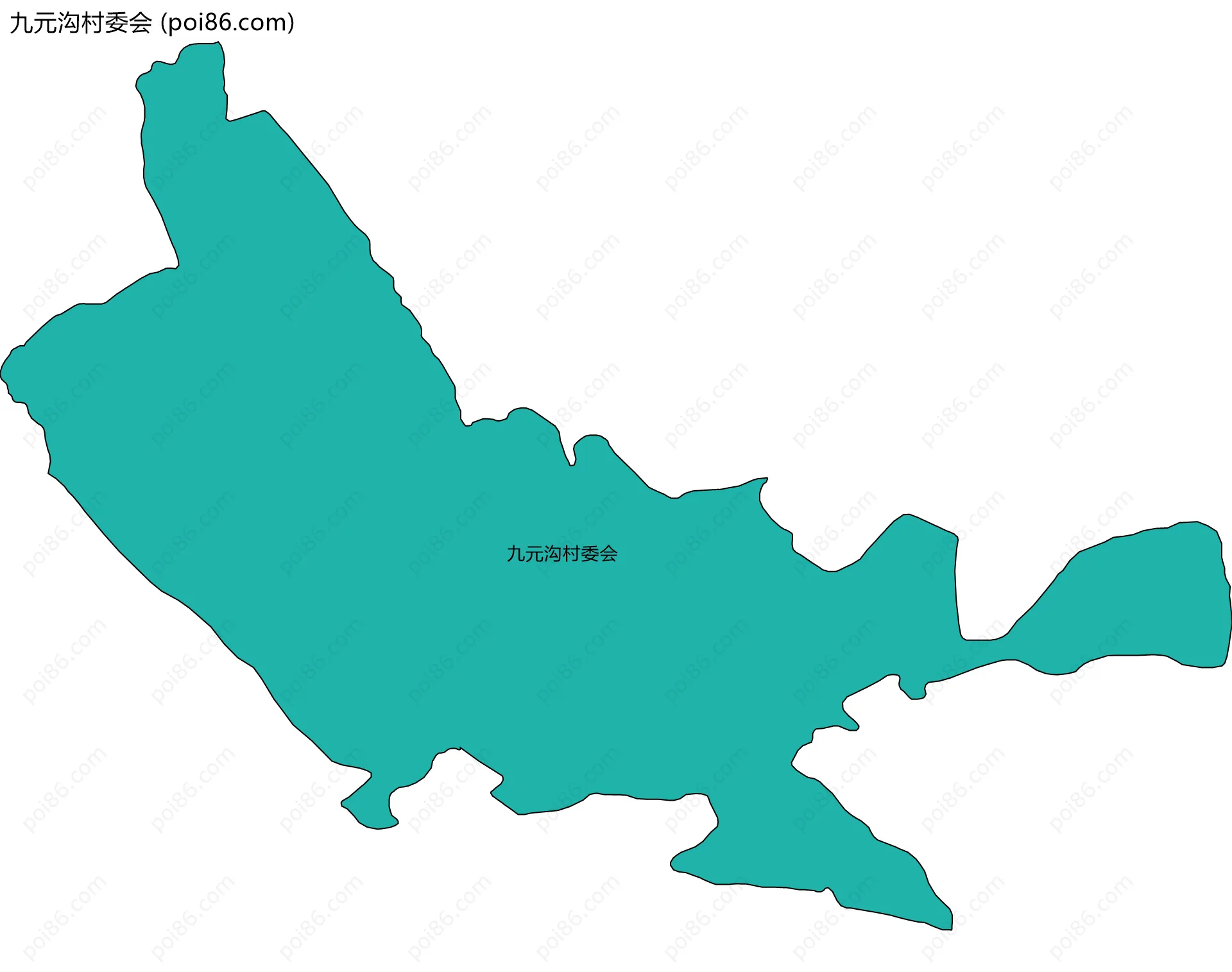 九元沟村委会边界地图