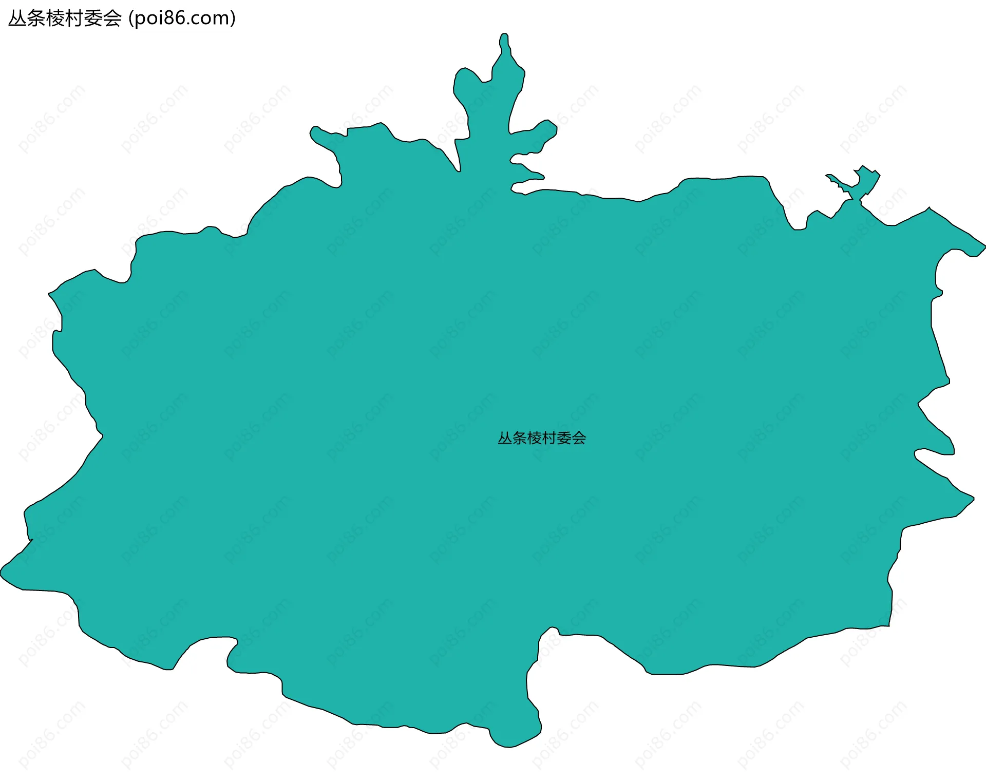 丛条棱村委会边界地图