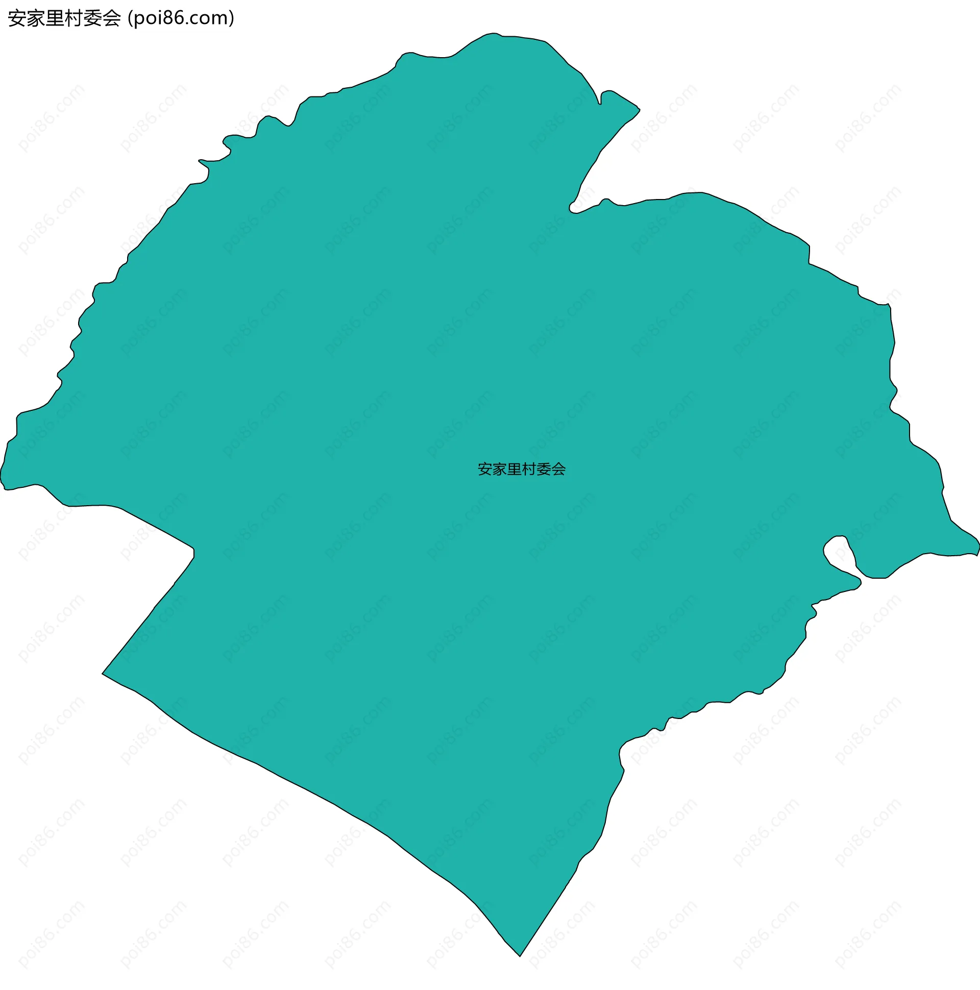 安家里村委会边界地图