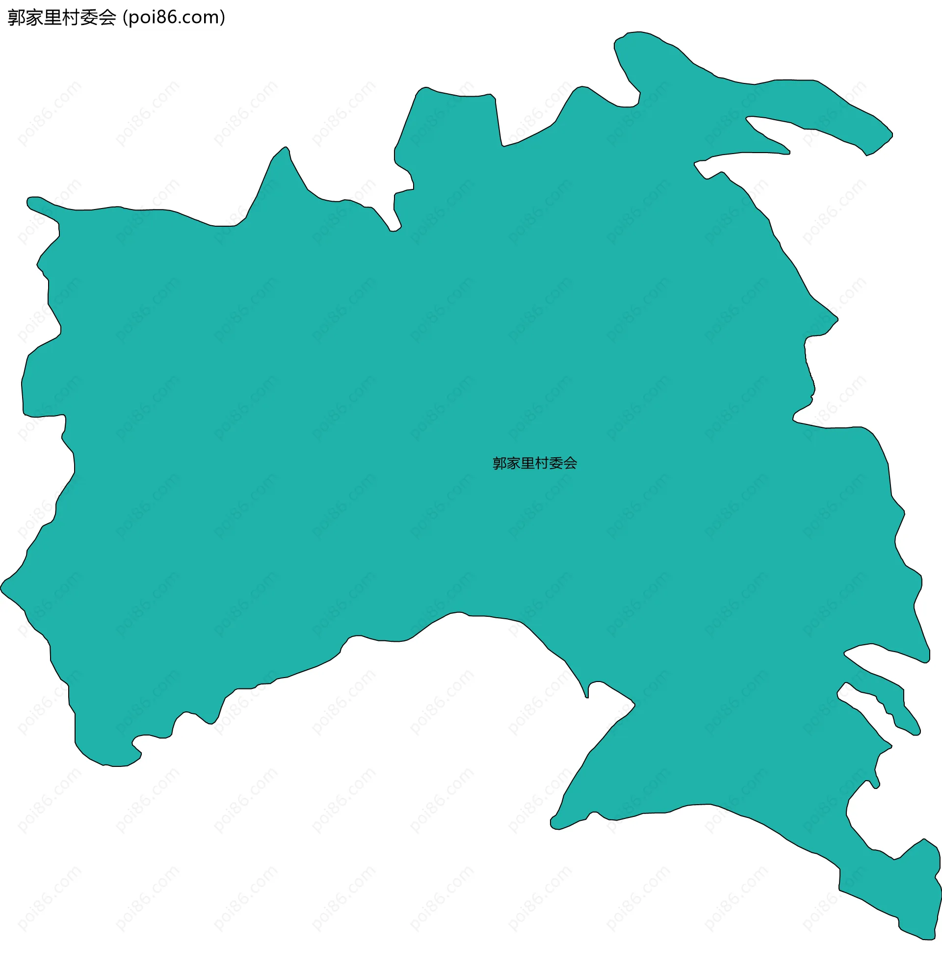 郭家里村委会边界地图