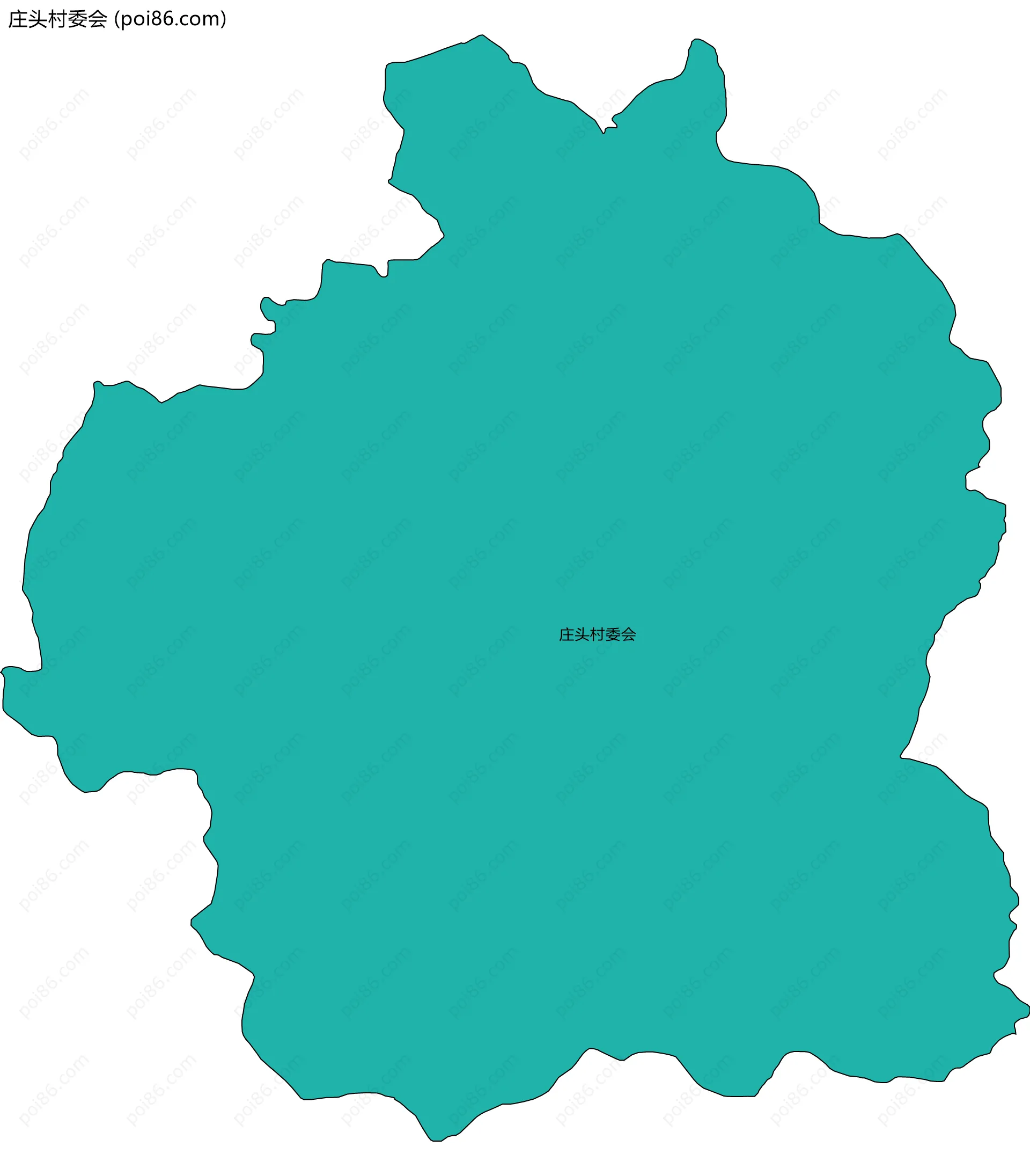 庄头村委会边界地图