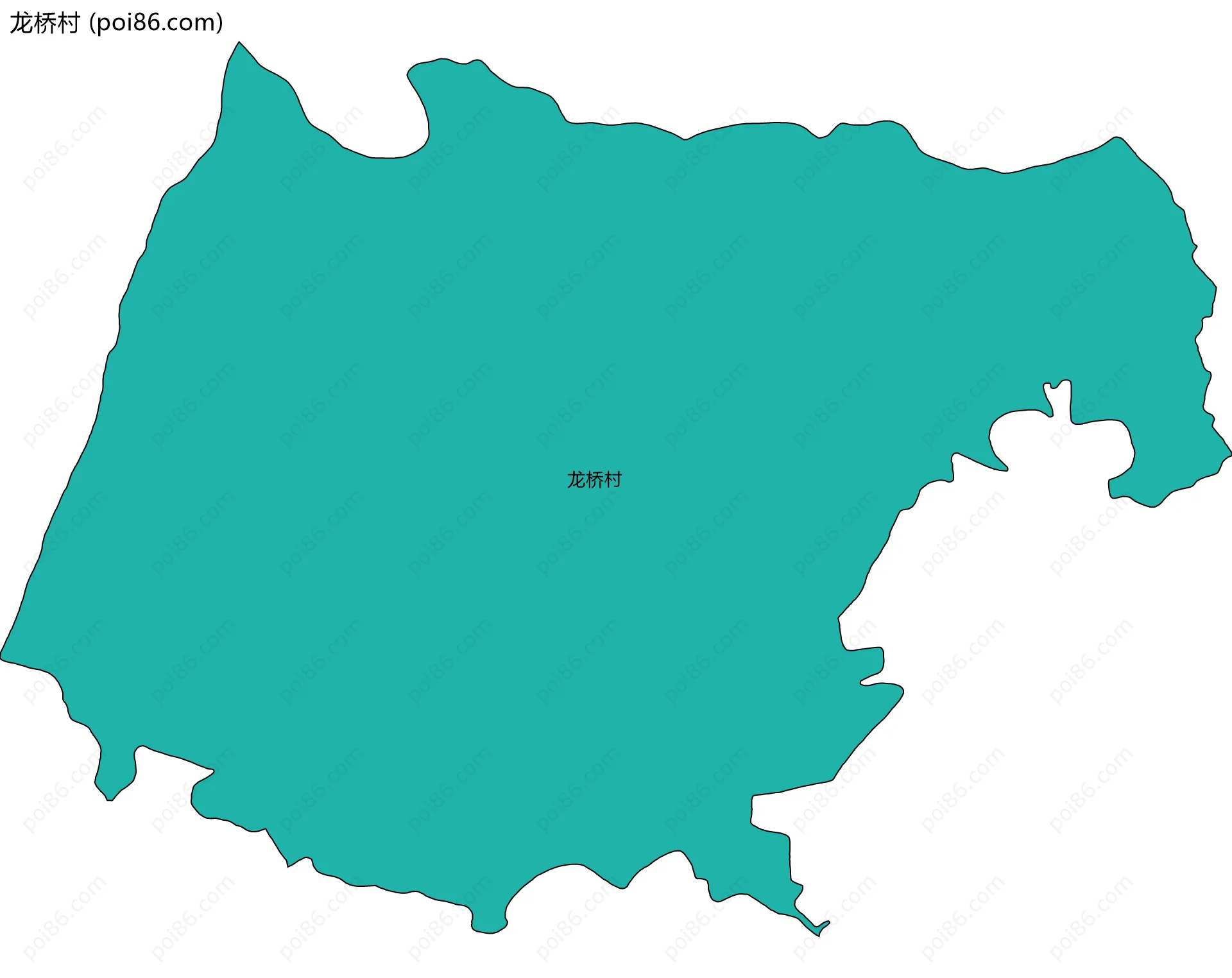 龙桥村边界地图