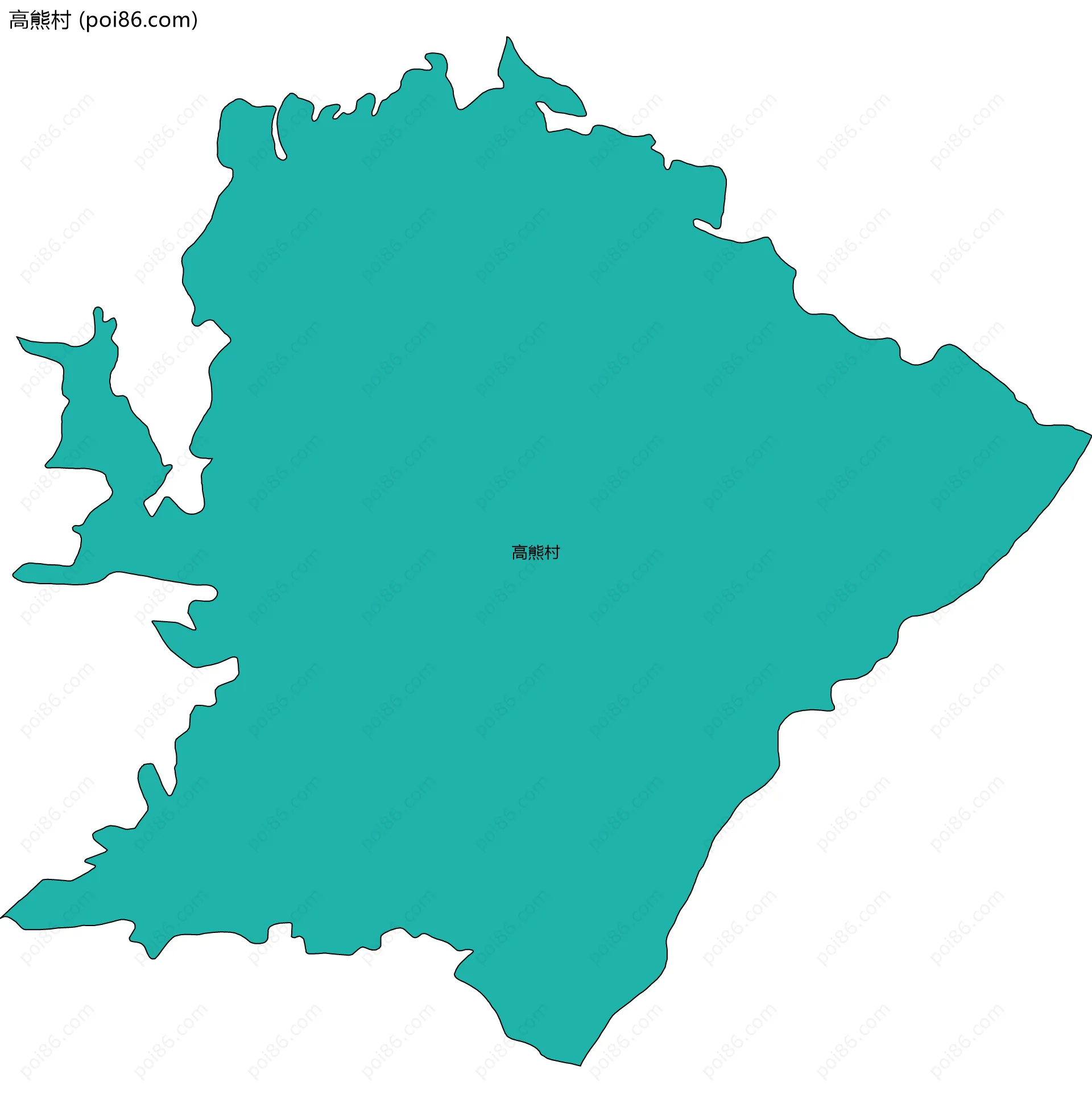 高熊村边界地图