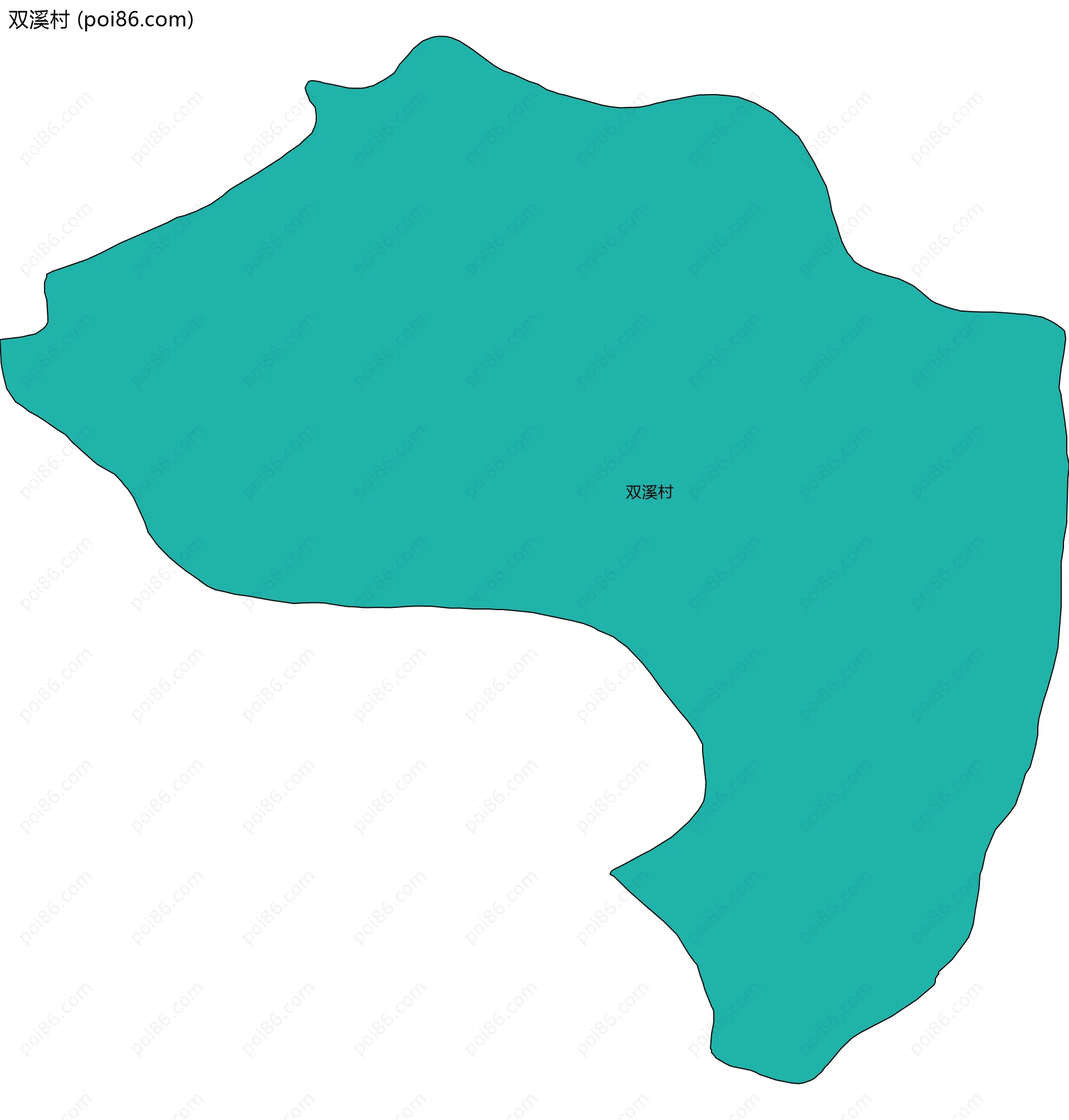 双溪村边界地图