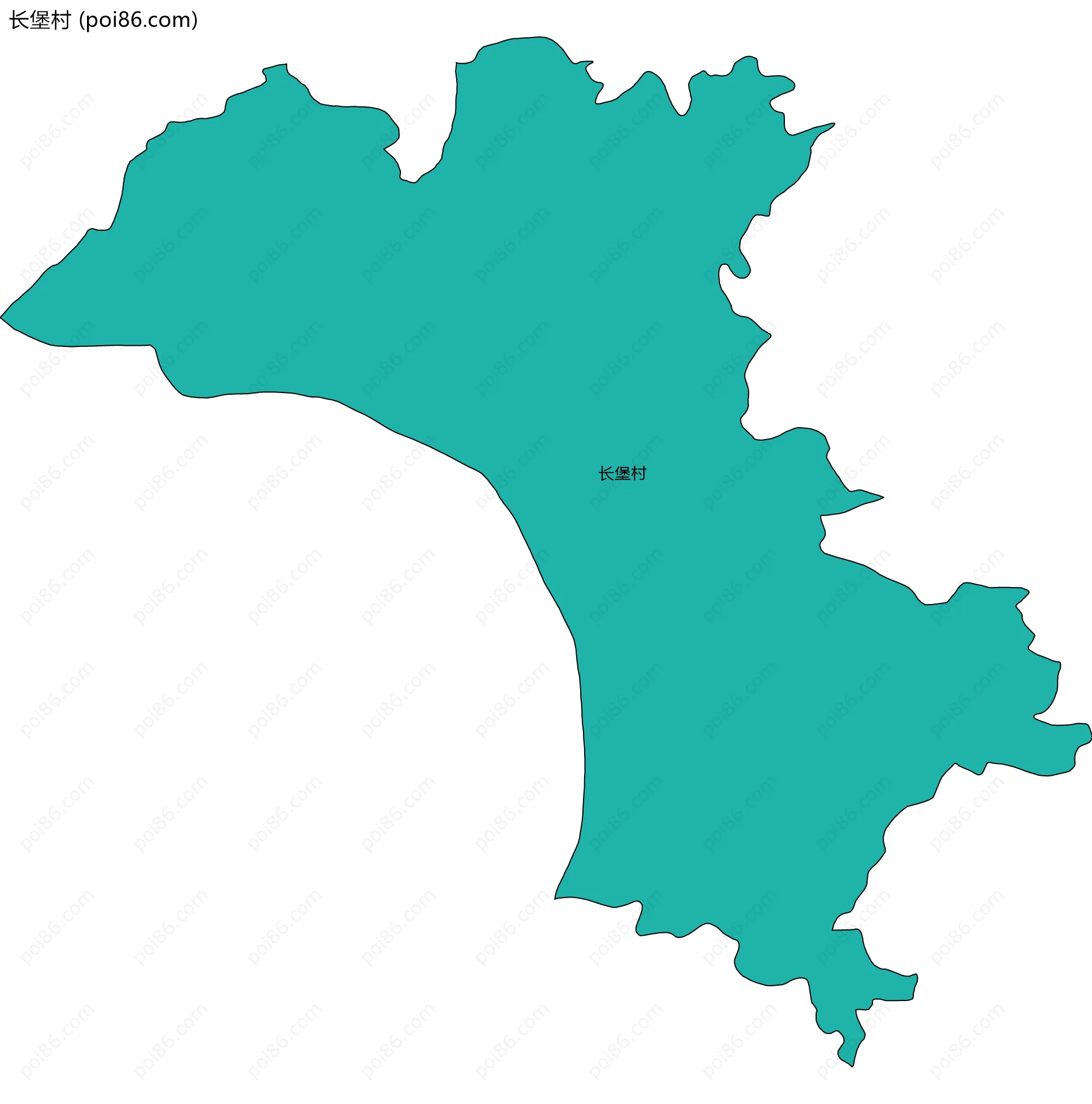 长堡村边界地图