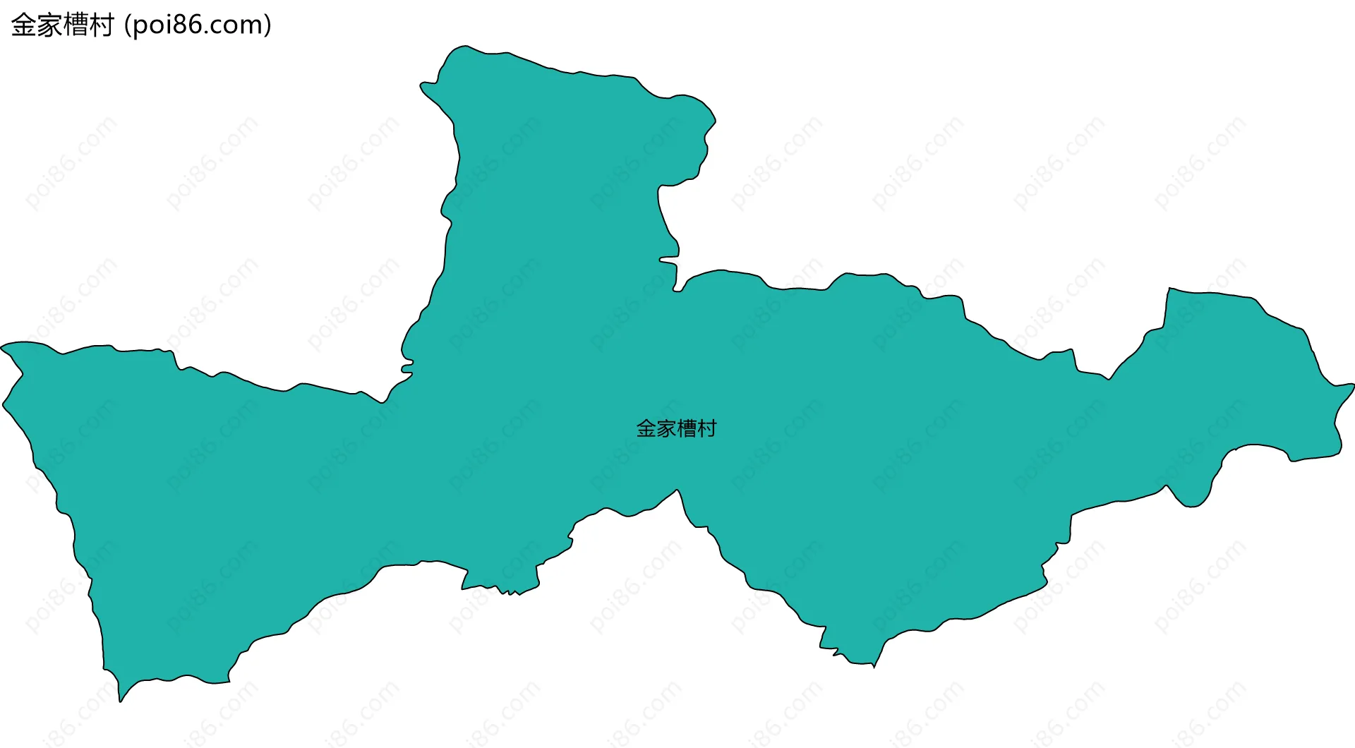 金家槽村边界地图