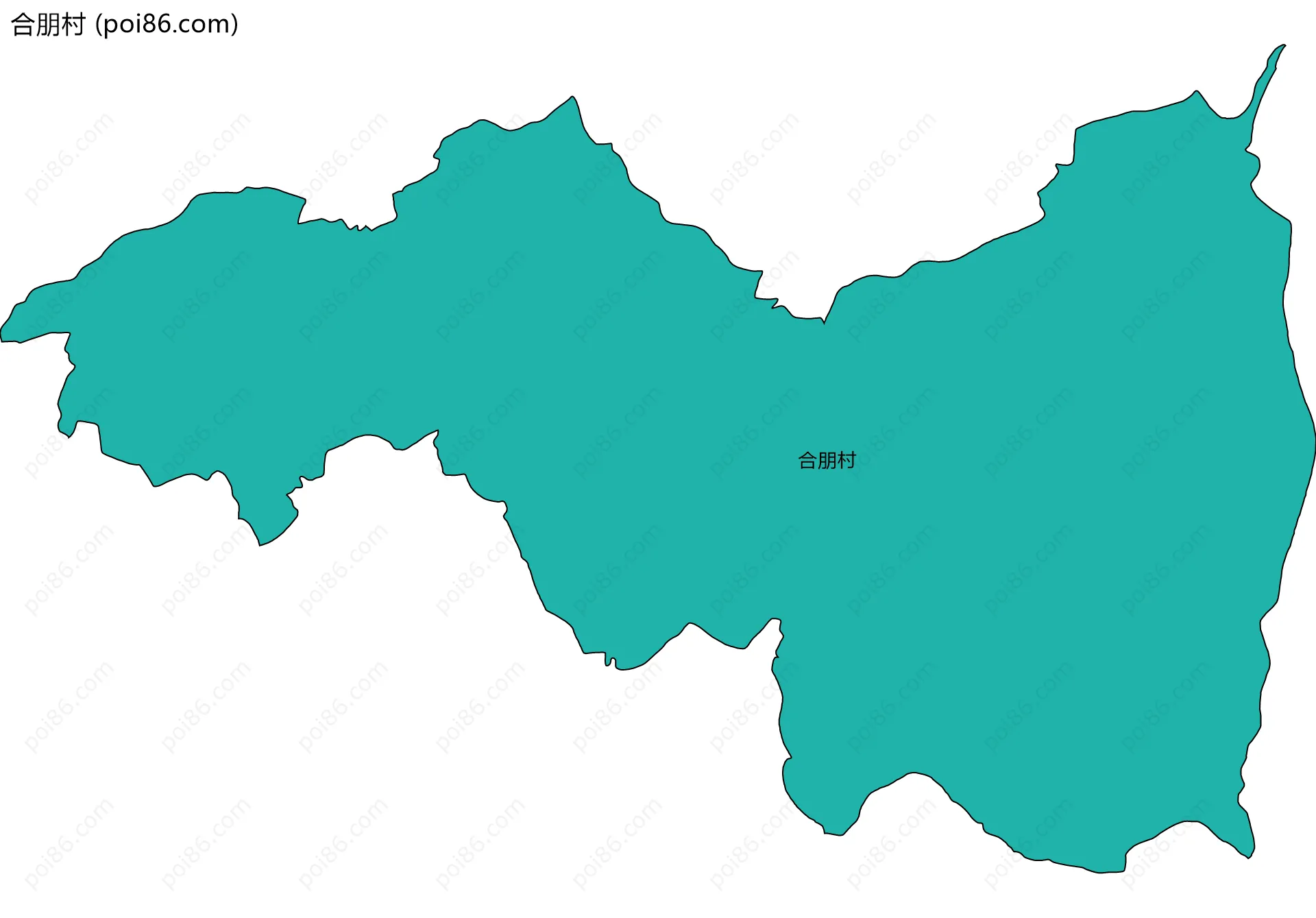 合朋村边界地图