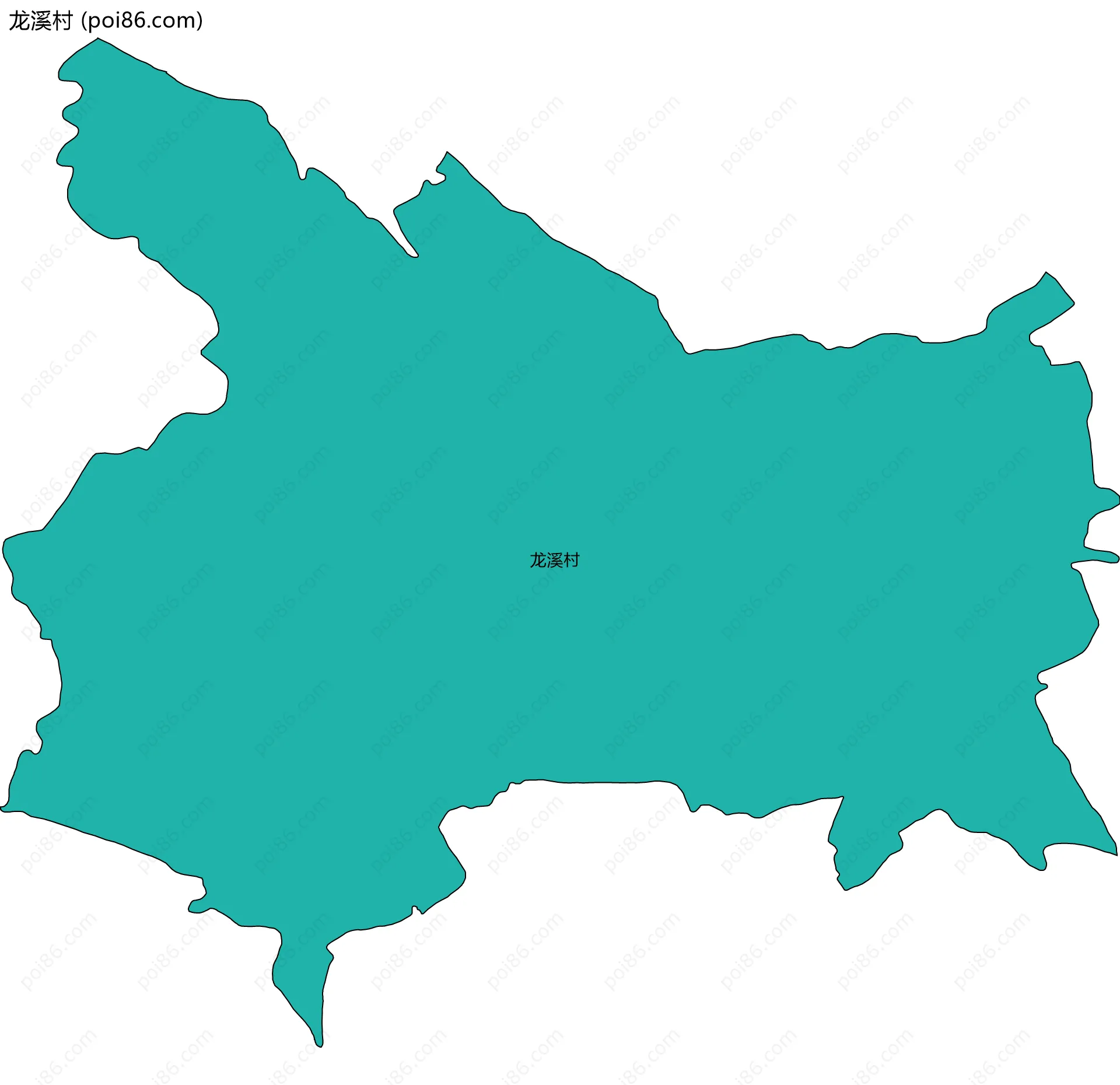 龙溪村边界地图