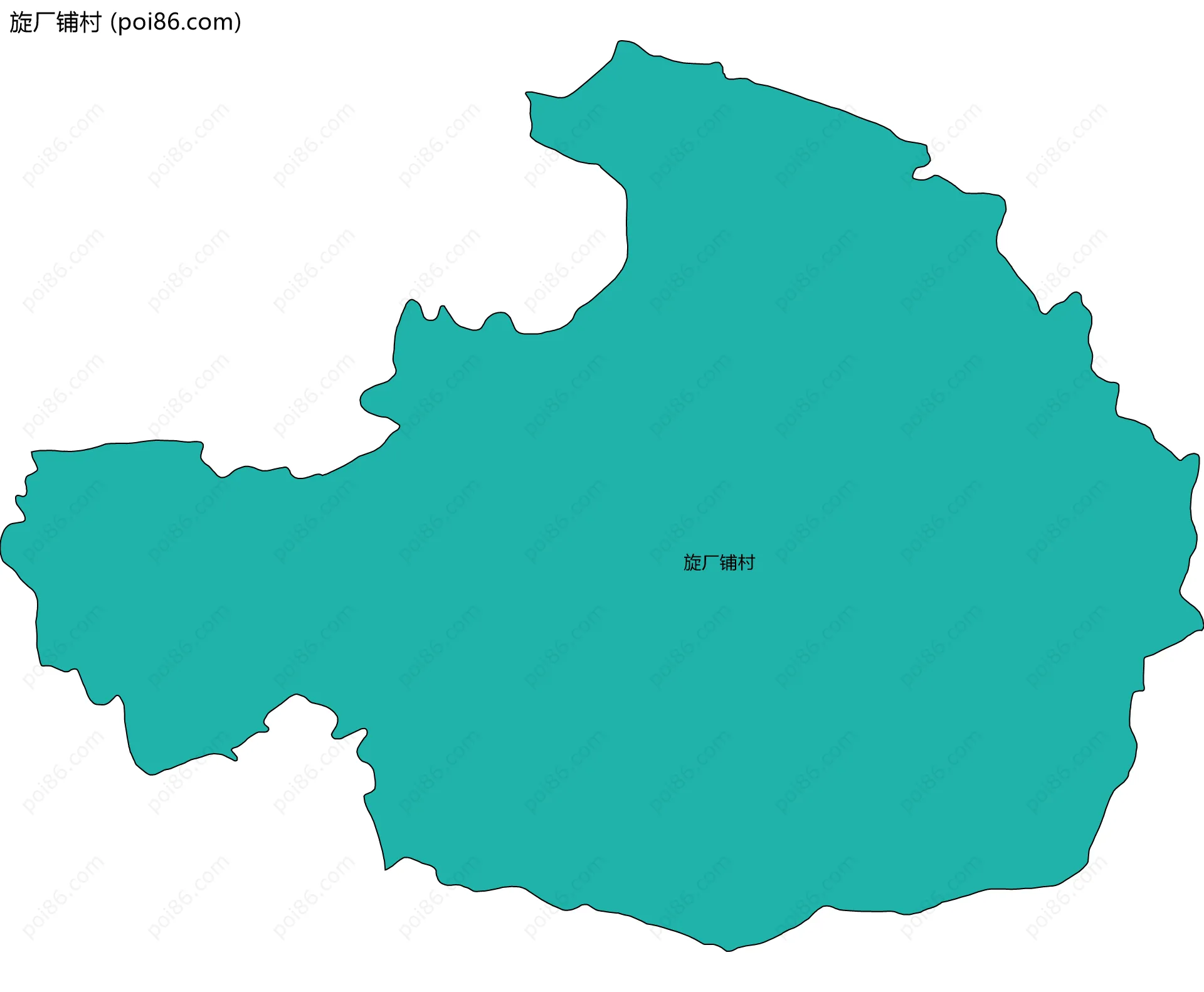 旋厂铺村边界地图