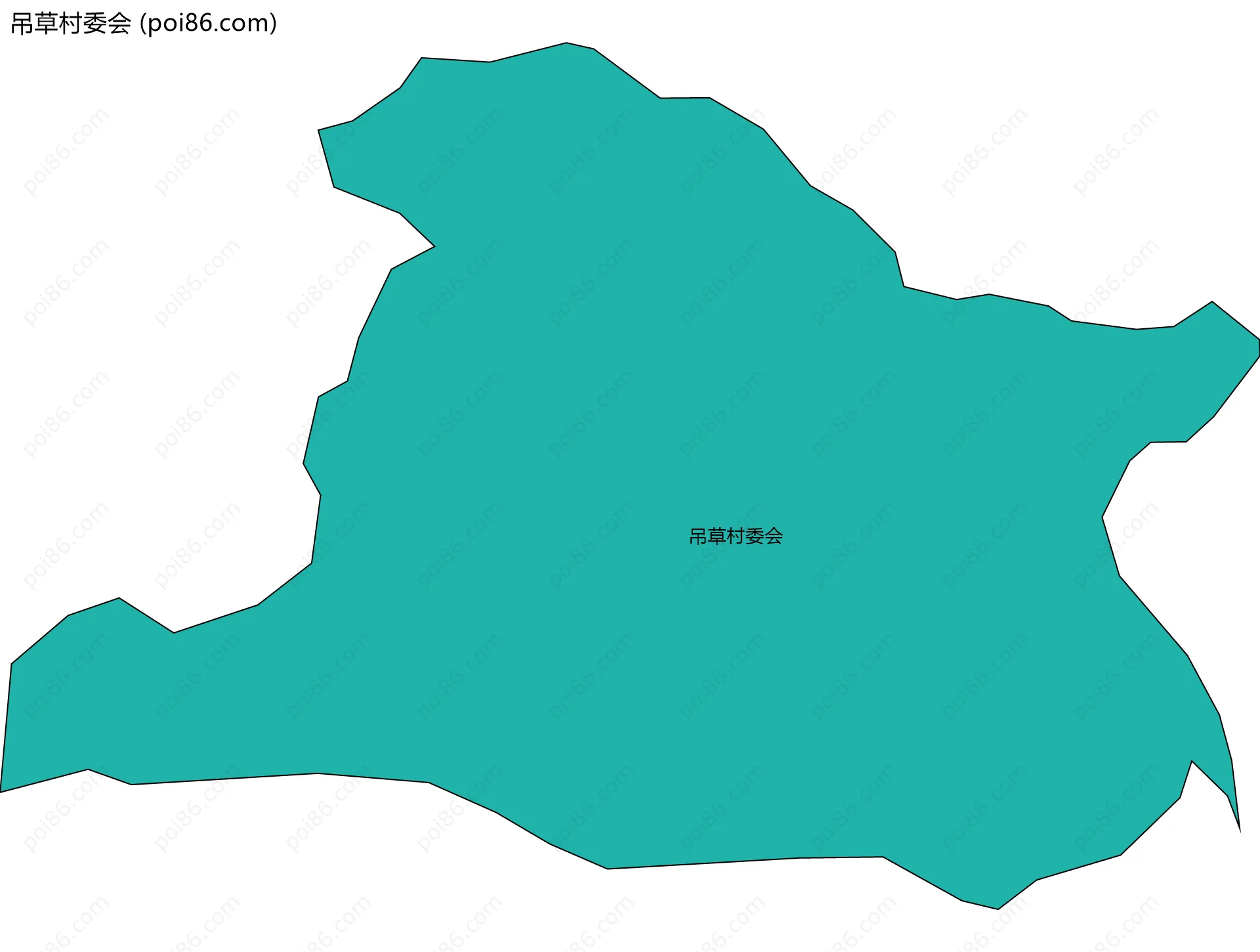 吊草村委会边界地图