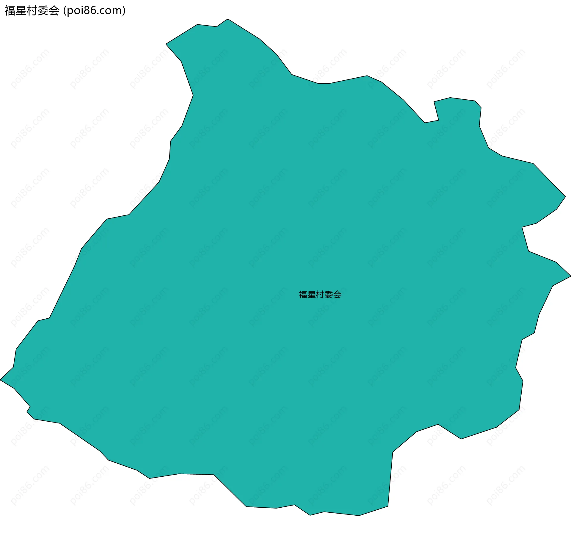 福星村委会边界地图