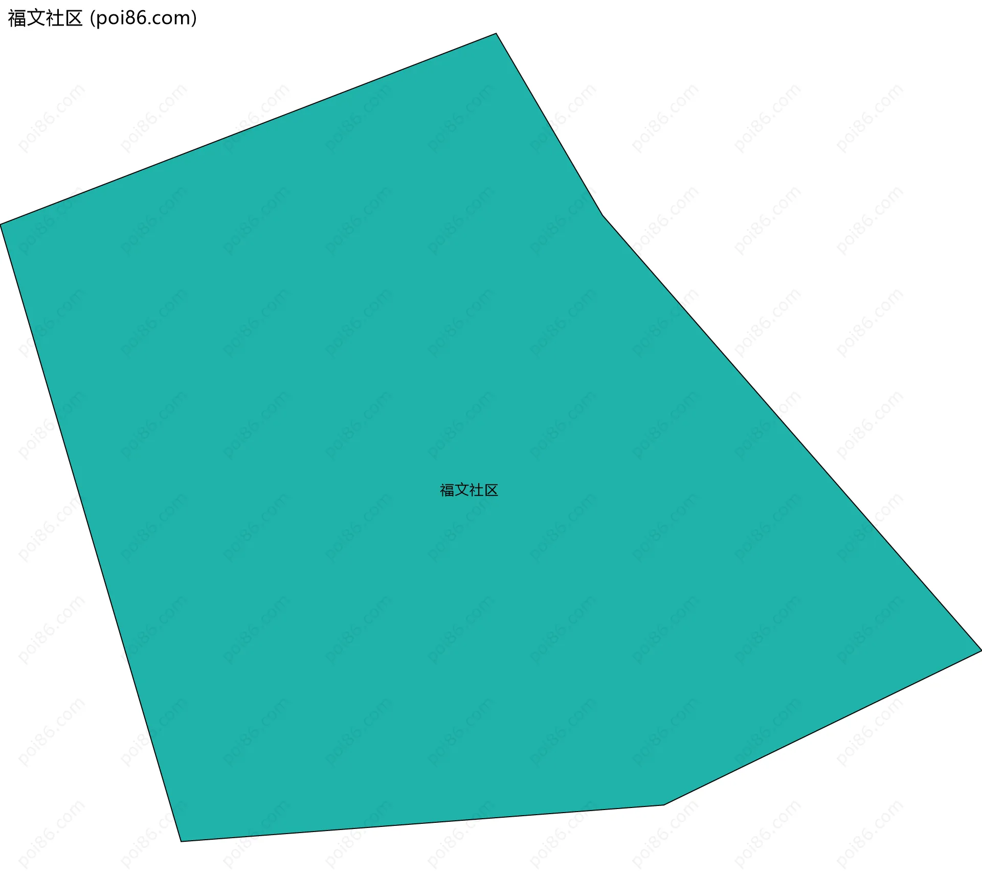 福文社区边界地图