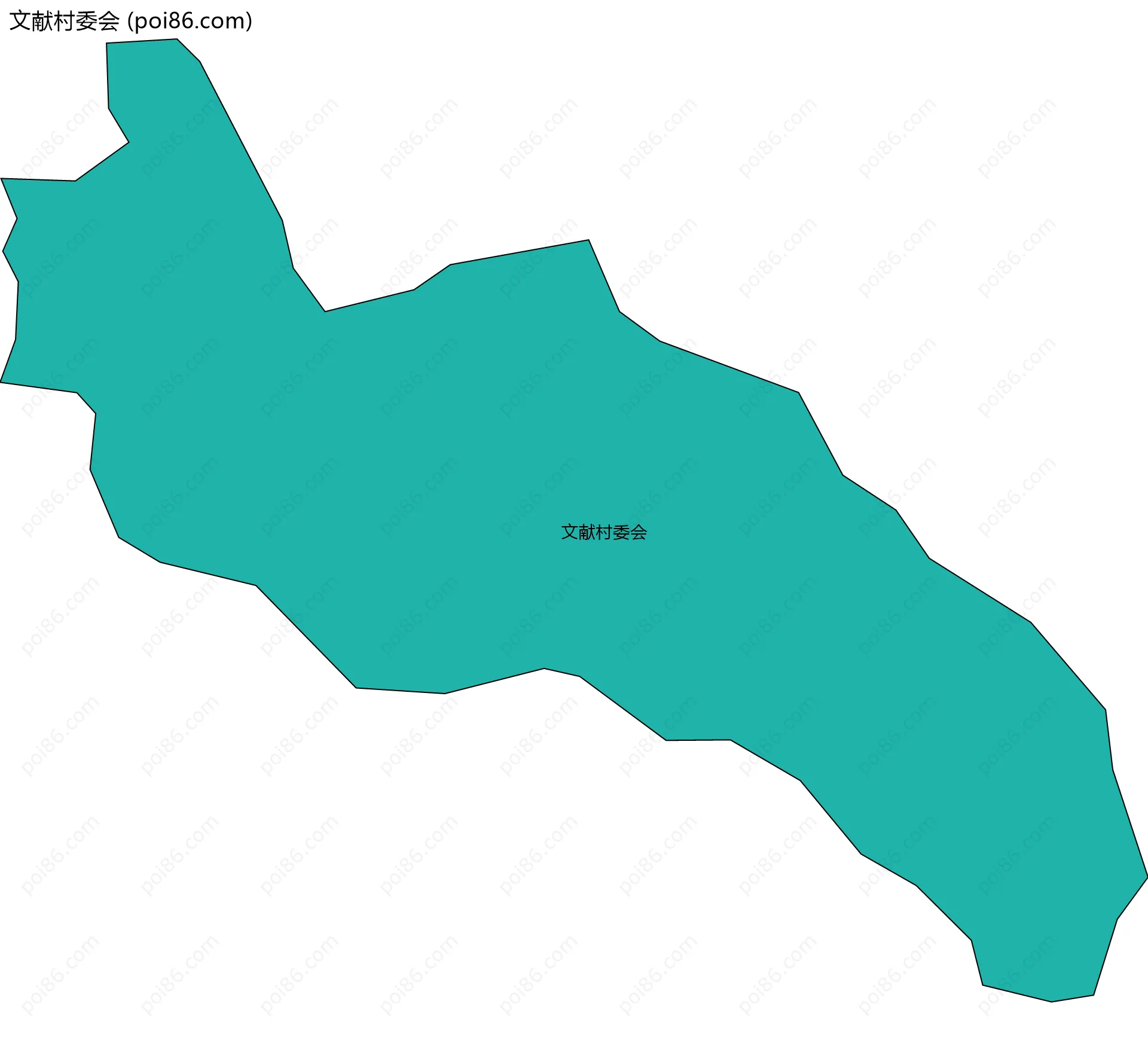 文献村委会边界地图