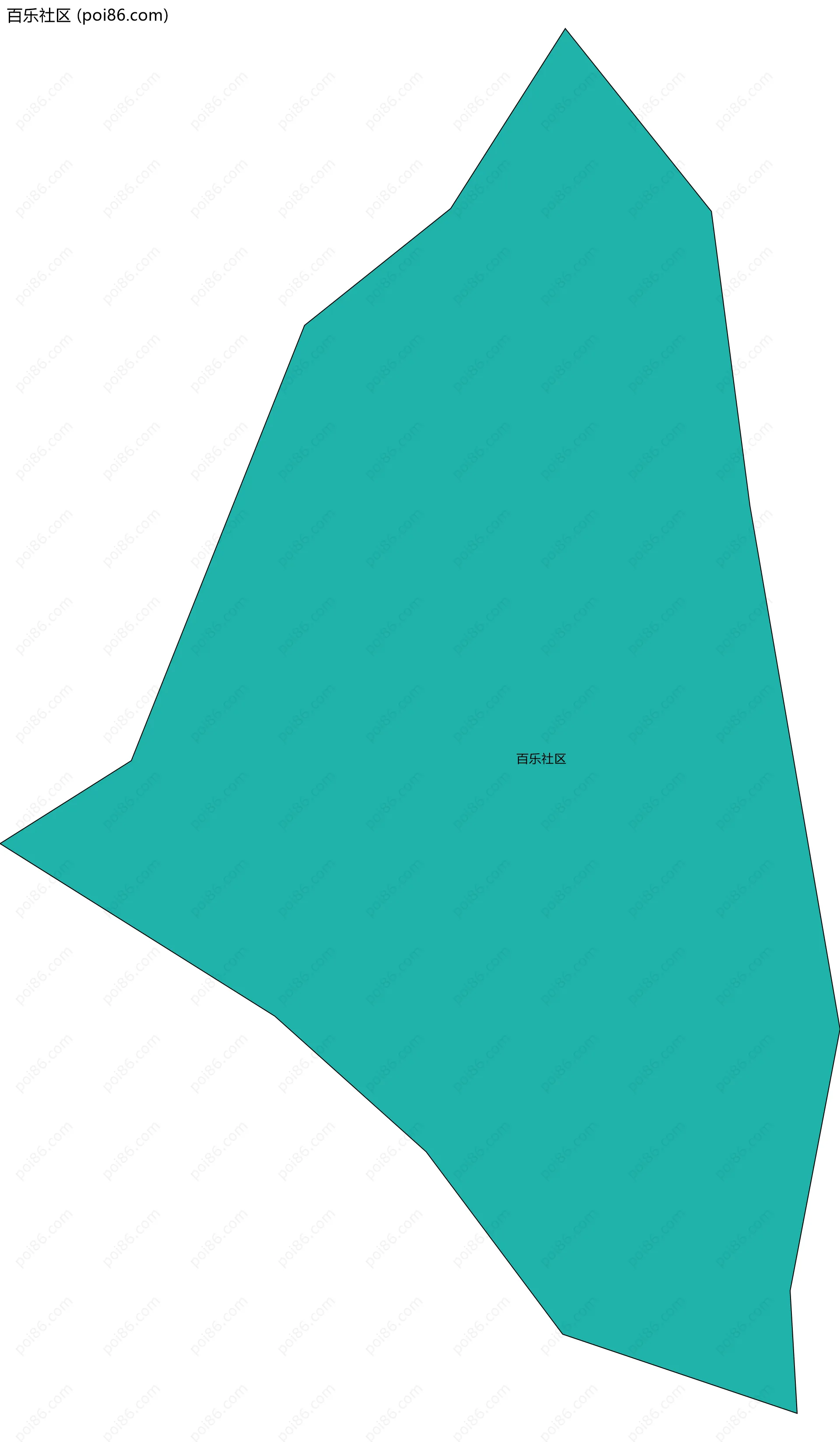 百乐社区边界地图